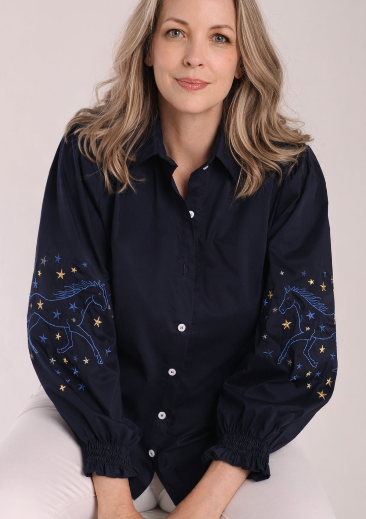 Annie Shirt | Navy - RönnerXS