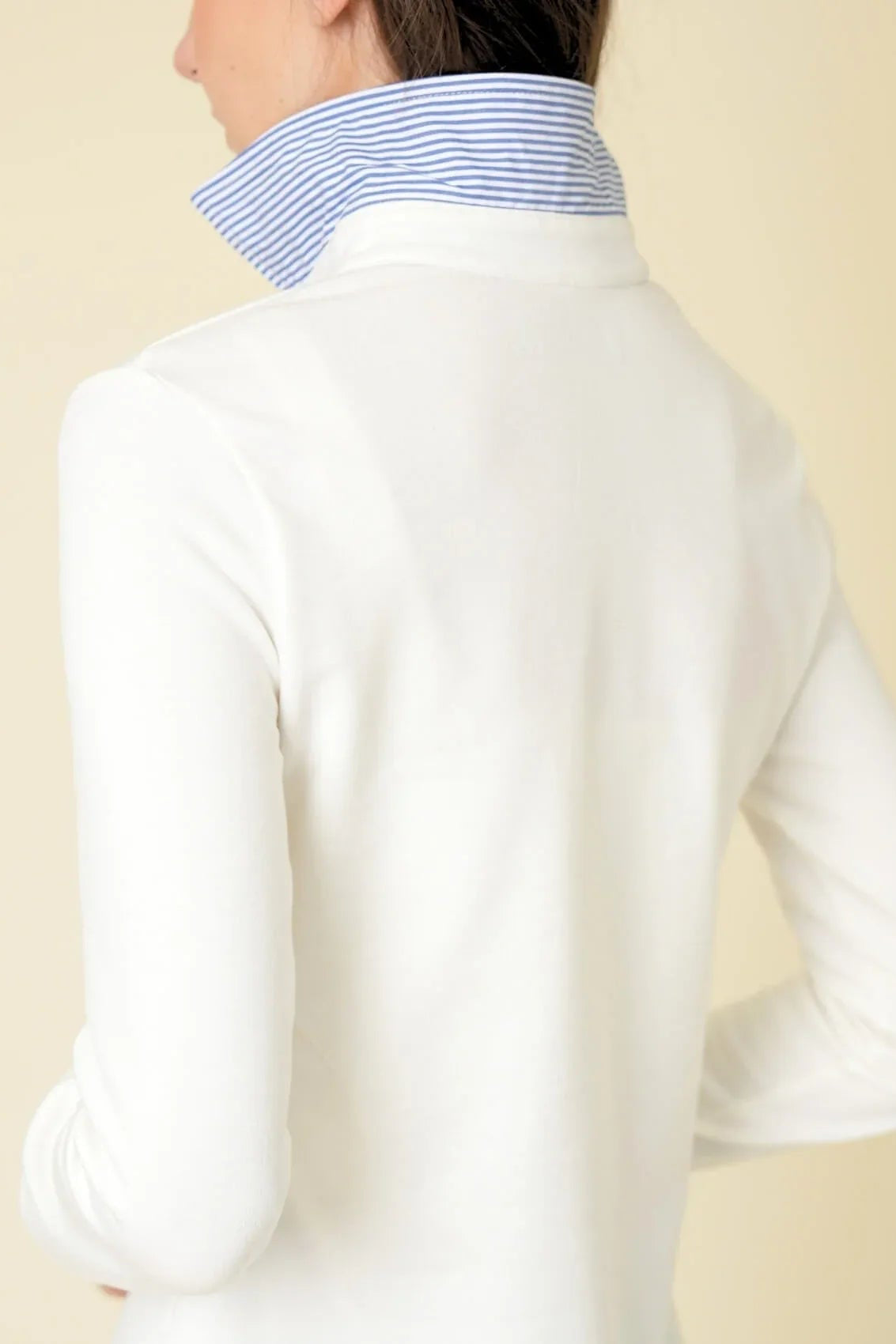 Arielle Polo | Long Sleeves | Embroidered | White - RönnerPolo ShirtXS