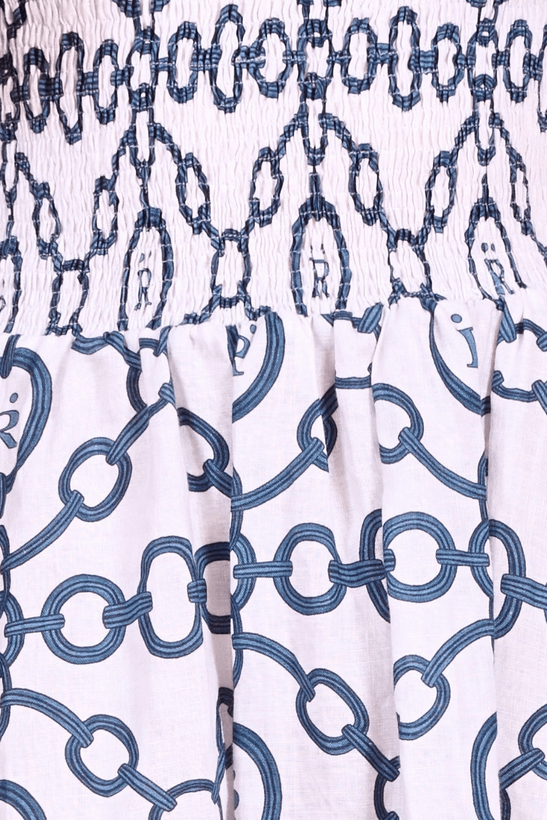 Aros Smocked Linen Dress - RönnerDressWhite