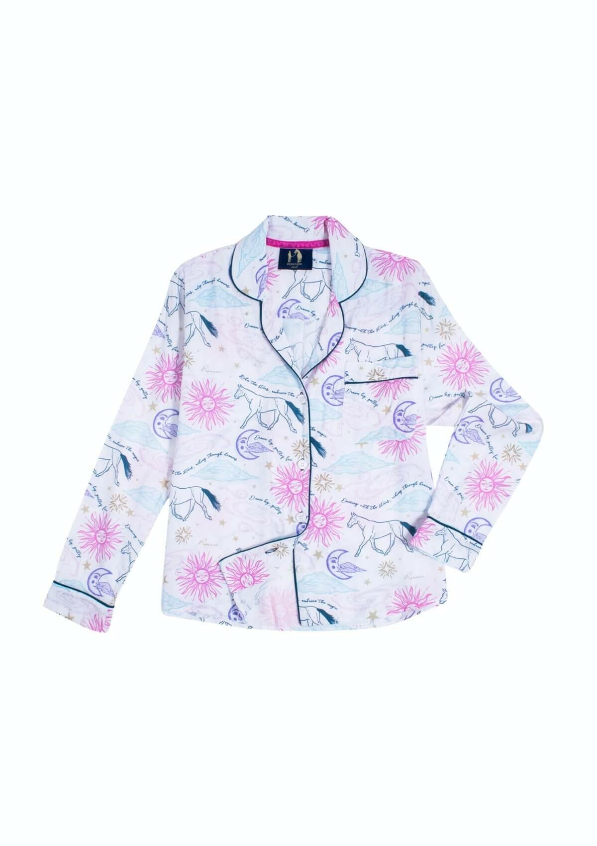 Astral Print PJ'S | Long Sleeve | White - RönnerS