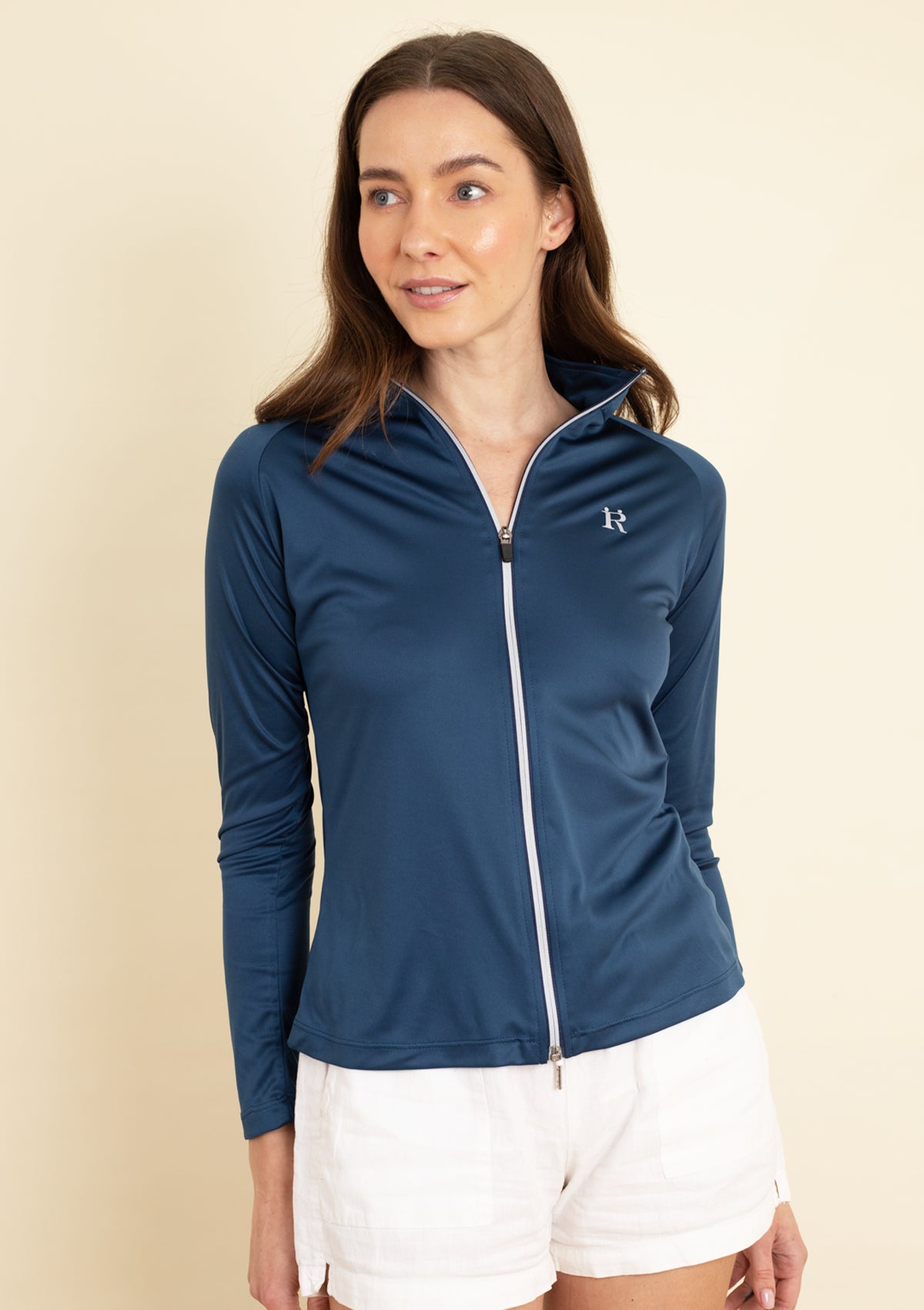 Aura Zip Jacket | Navy