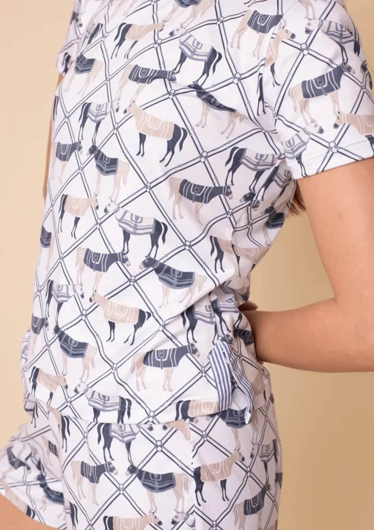 Aurora PJ's Set | Short Sleeve | Celeste - RönnerPijama SetXS