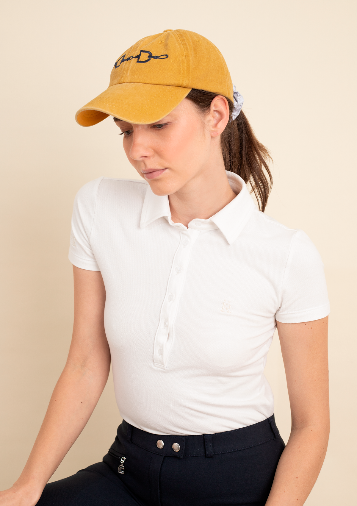 Basic Cotton Polo-Shirt Short Sleeve | White - Rönner