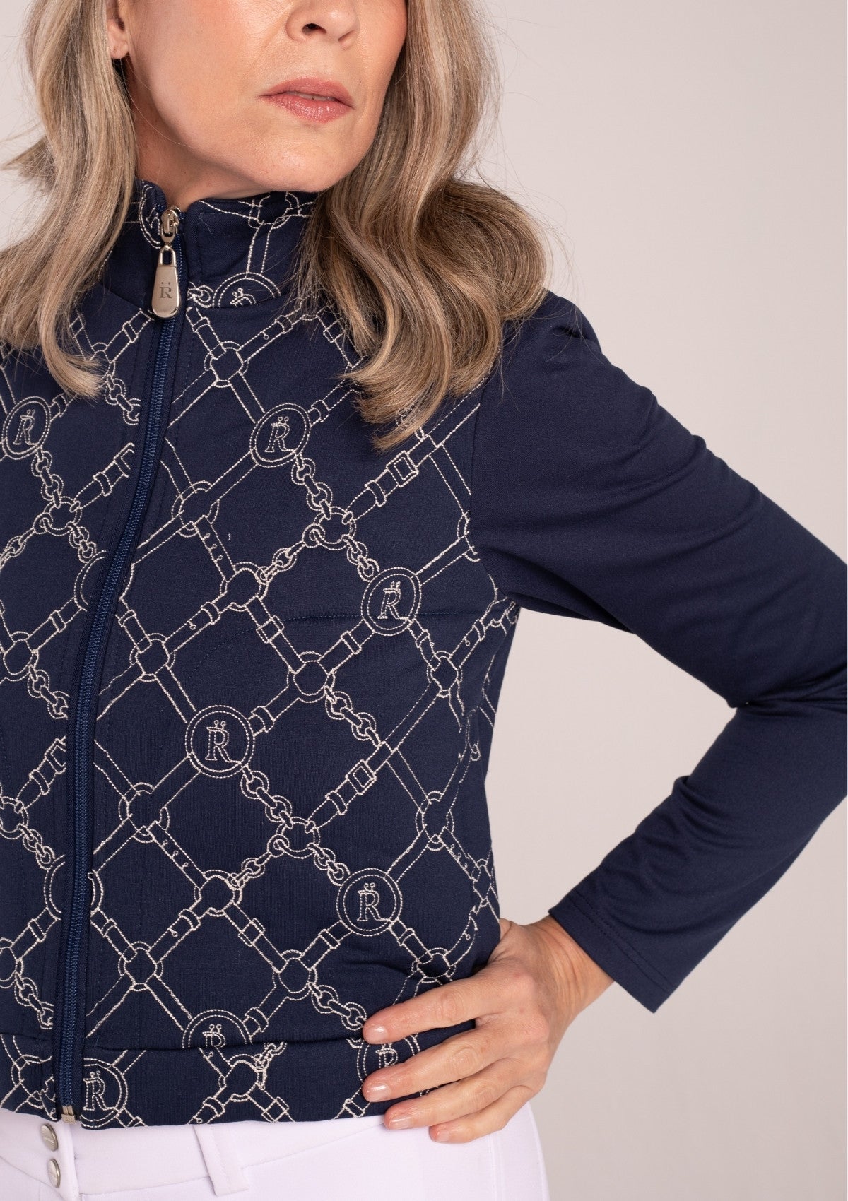 Beltina Jacket | White/Navy - RönnerXS