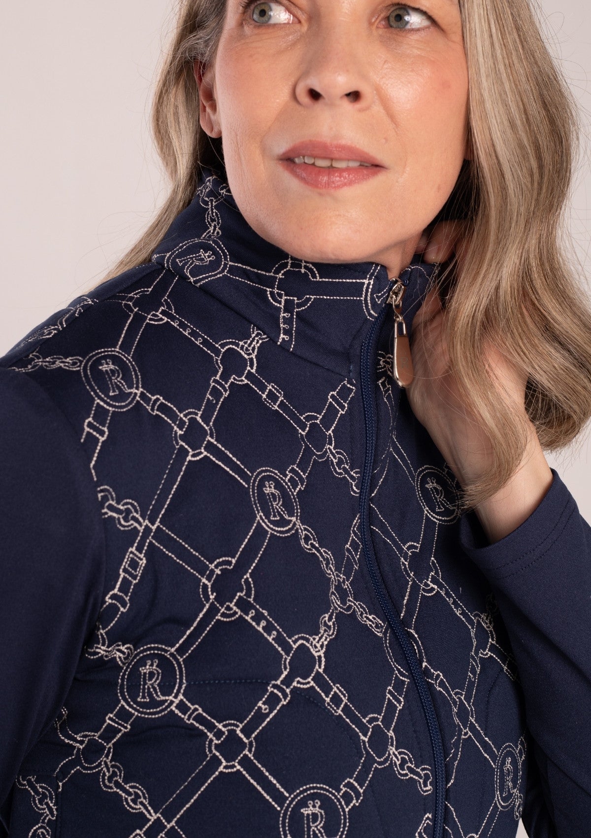 Beltina Jacket | White/Navy - RönnerXS