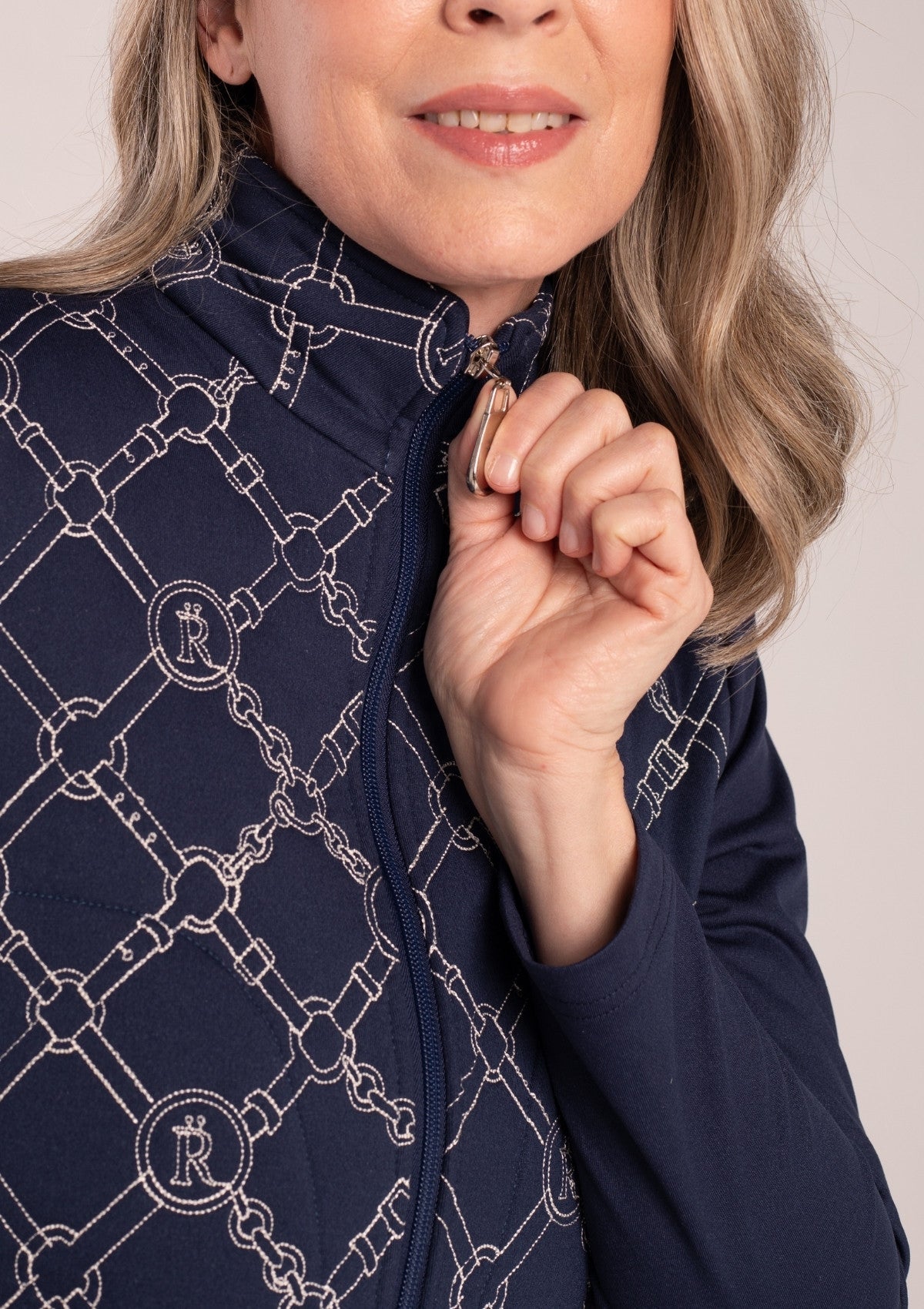 Beltina Jacket | White/Navy - RönnerXS