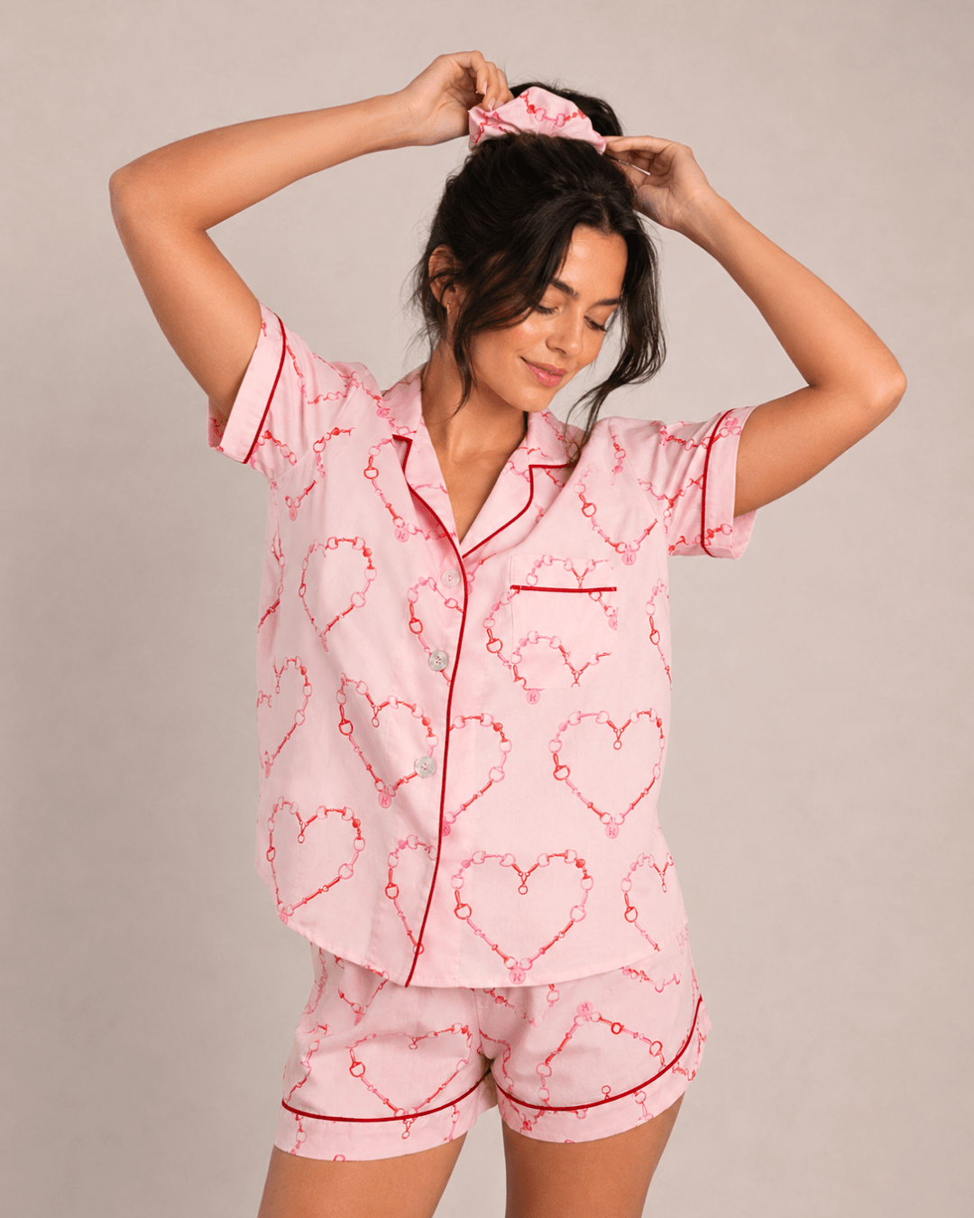 Bit of Love PJ Set | Rose | Short Sleeve - RönnerShort Sleeve SetXS