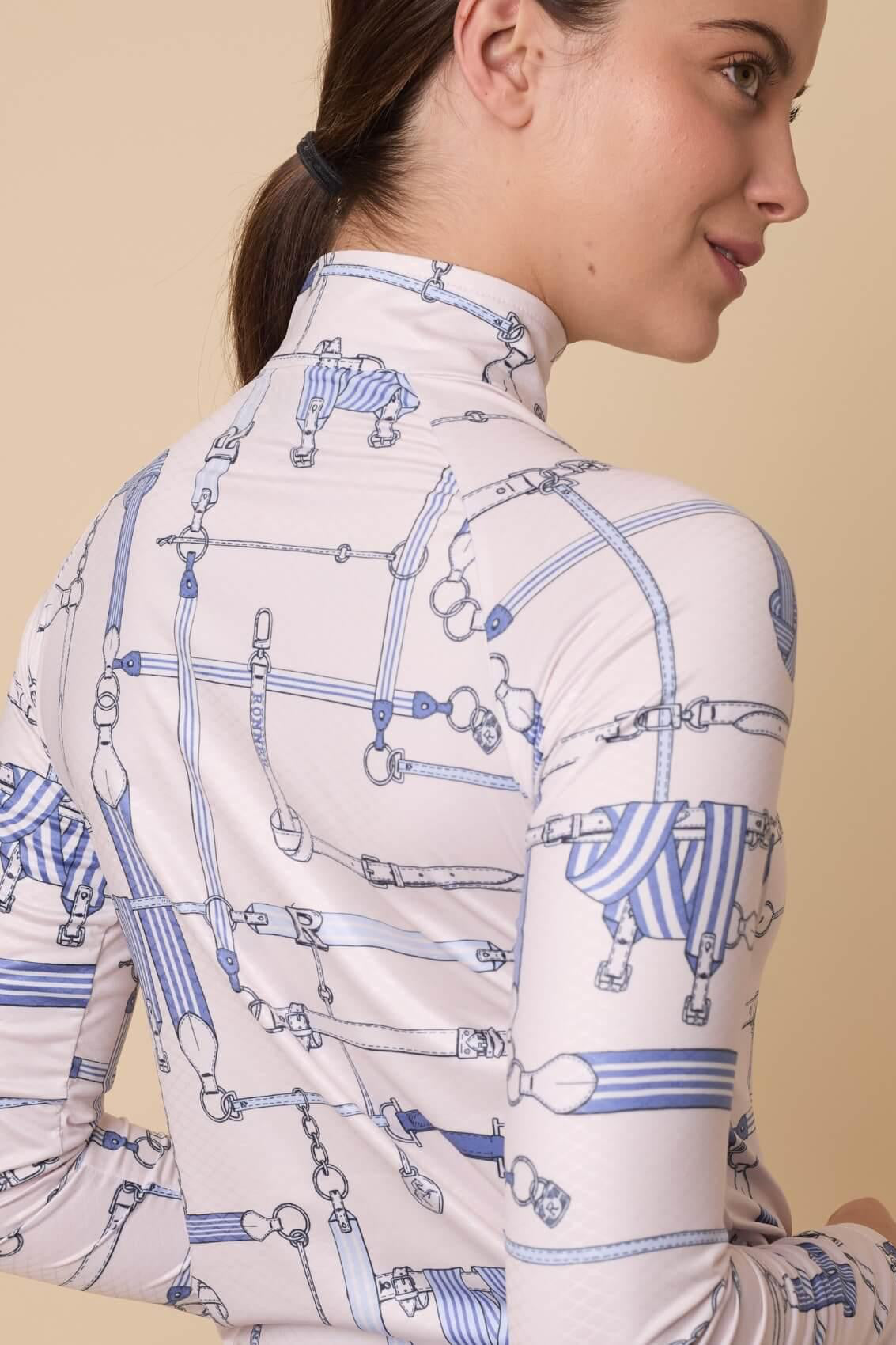Bliss Q - Zip | Long Sleeve | Jubilea Print | Cream - RönnerXS