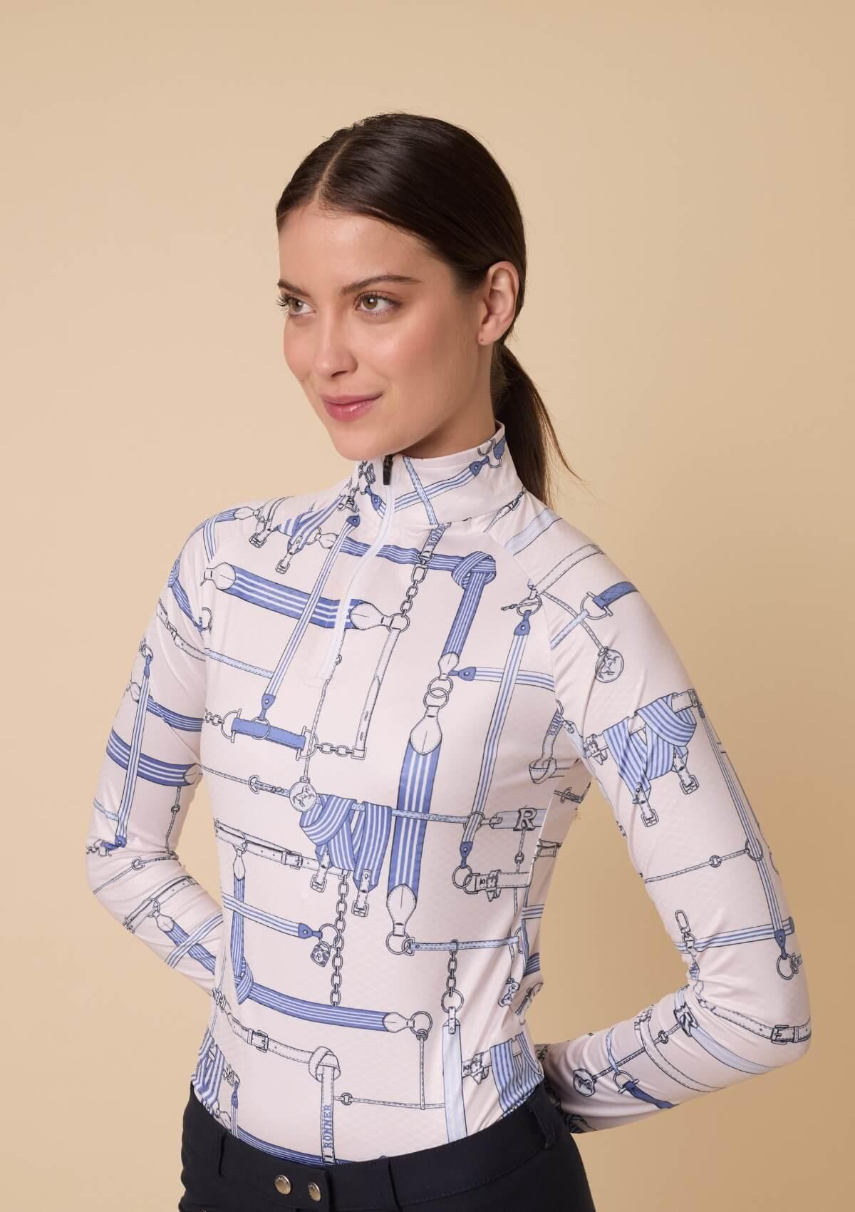 Bliss Q - Zip | Long Sleeve | Jubilea Print | Cream - RönnerXS