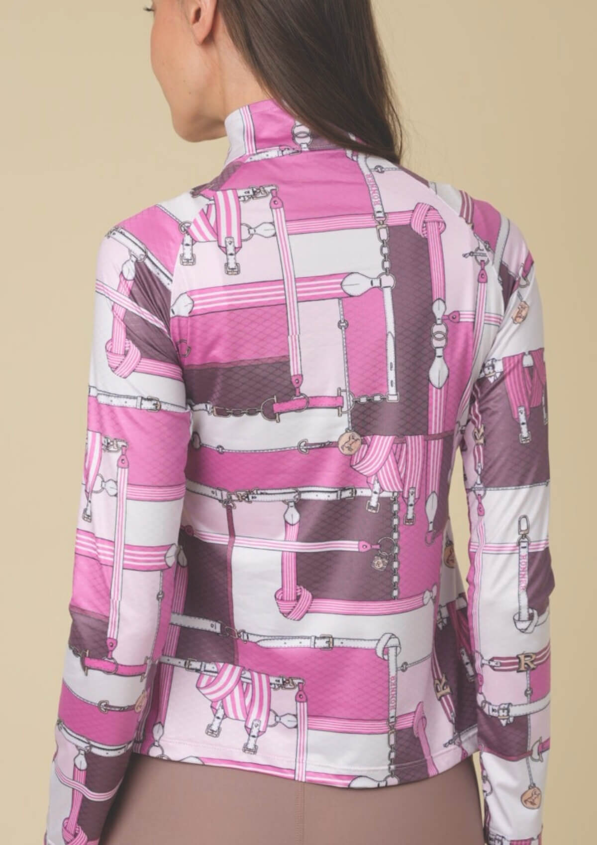 Bliss Q - Zip | Long Sleeve | Jubilea Print | Hot Pink - RönnerXS
