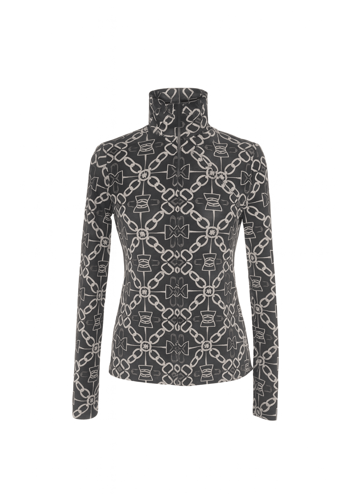 Bliss Quarter Zip Chainlink Print - Long Sleeve | - RönnerS