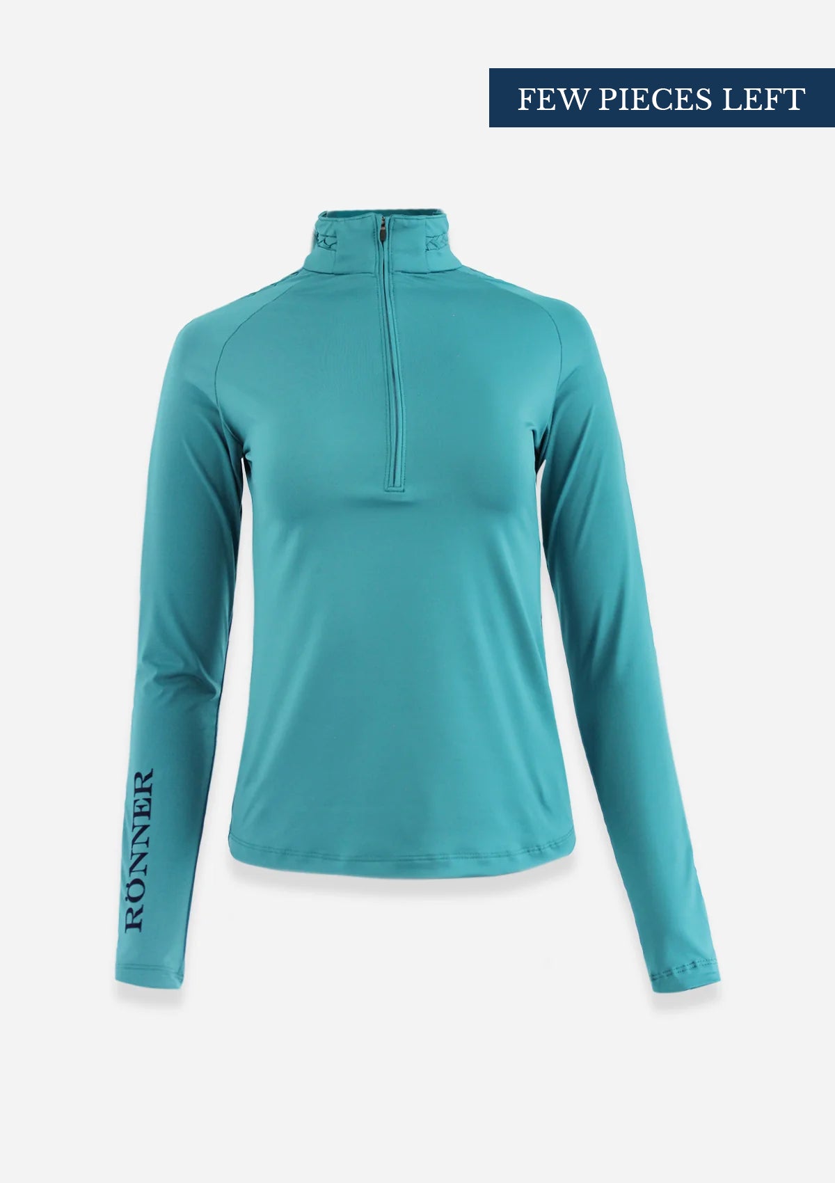 Braid Quarter Zip Long-Sleeve | Jade | Extra 20% OFF