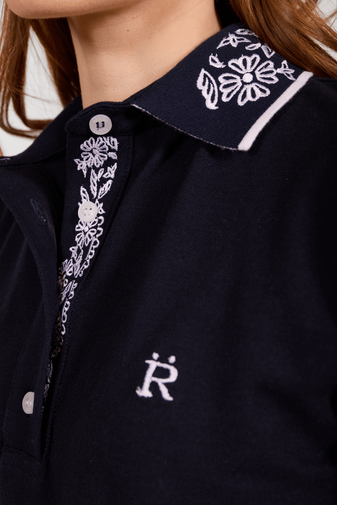 Briar | Embroidered Polo- Shirt - RönnerPolo ShirtNavy