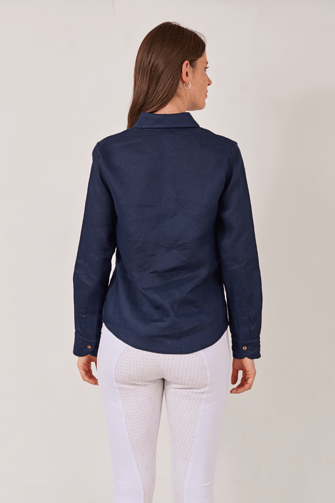 Campera Embroidered Linen Shirt - RönnerNavy