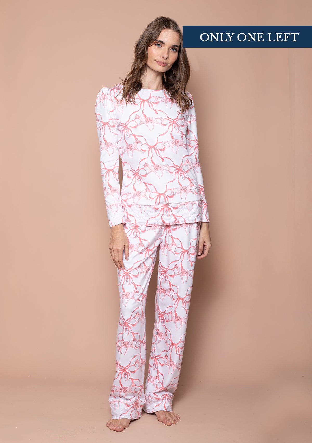 Serenity Pj’s Set | Red & White | Equestrian Sleepwear Collection