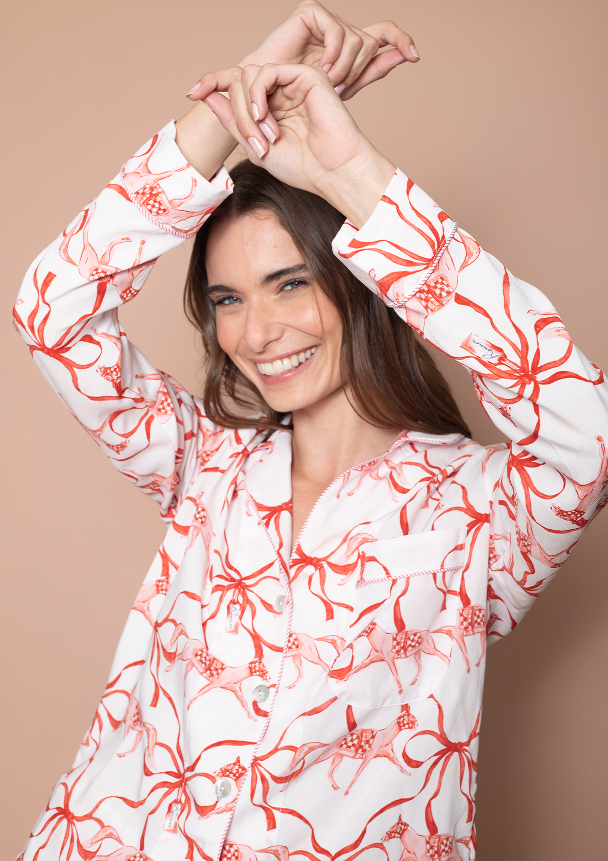 Lucky Ribbon Classic Pj’s set | Candy Cane