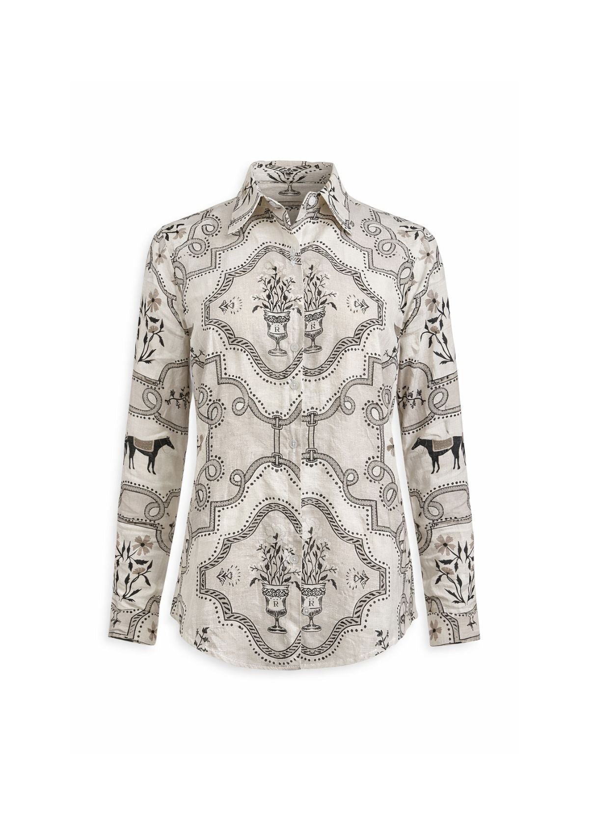 Caravelle Blouse | Veranda Print | Cream - RönnerS