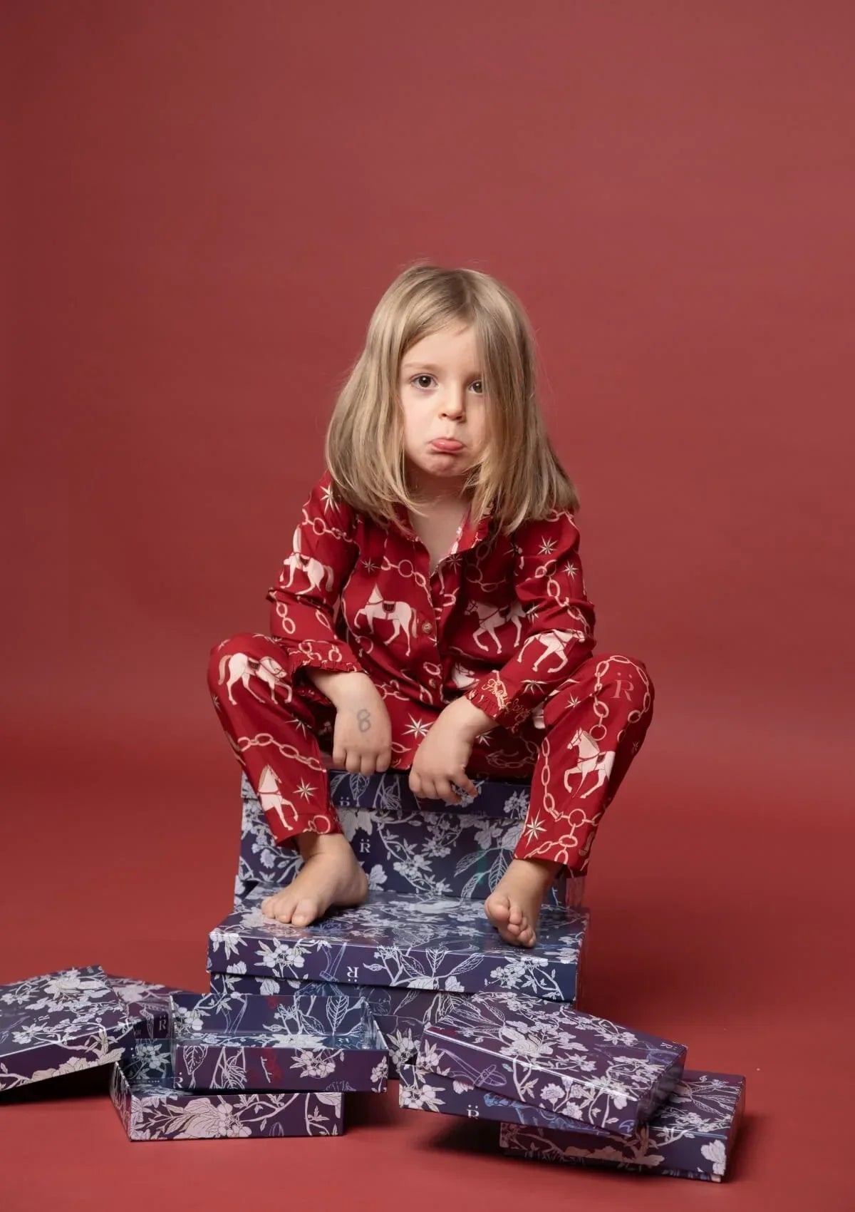 Celeste Children's PJ's Set | Long Sleeve | Magical Horse Print - RönnerPijama Set2 yrs