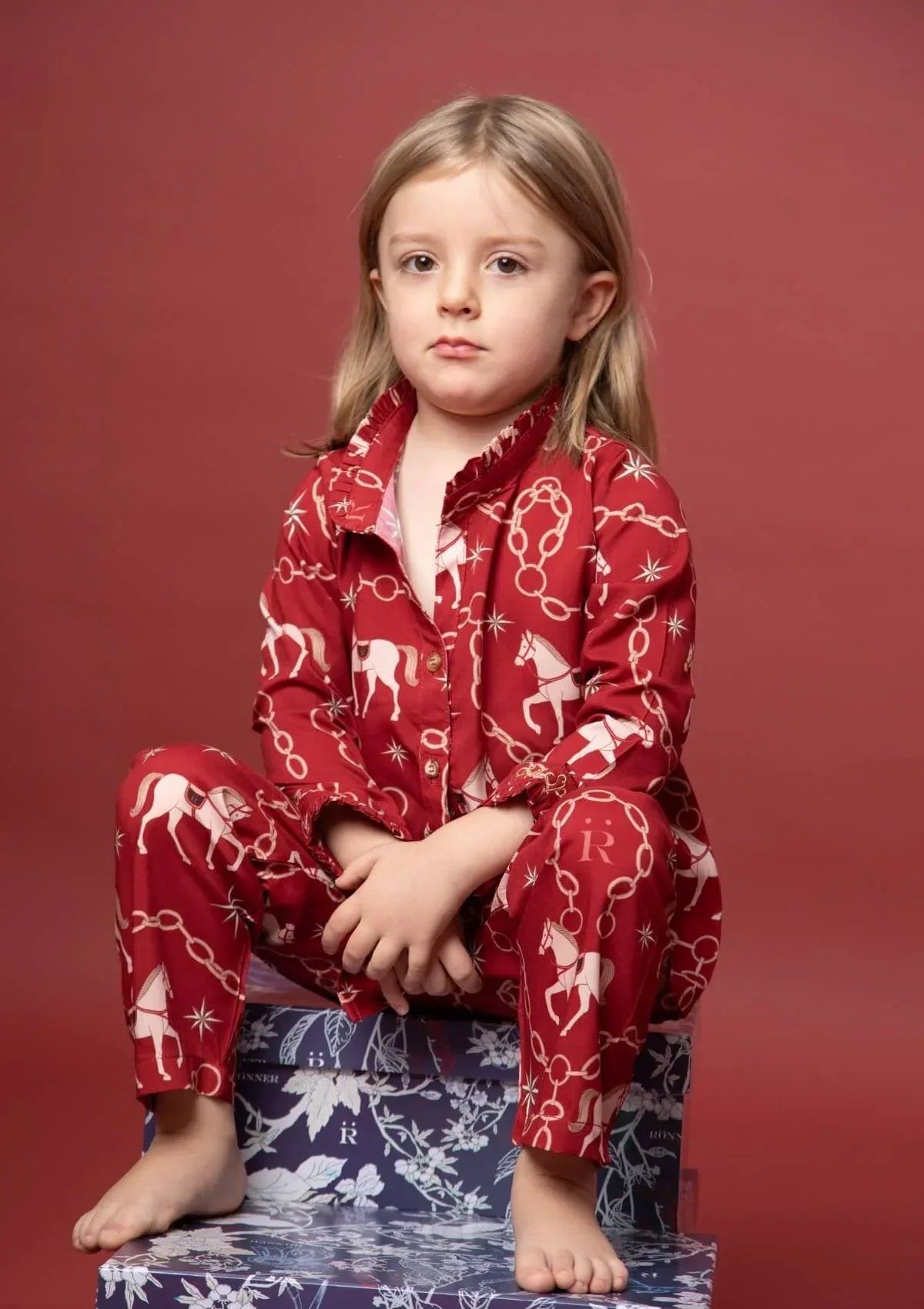 Celeste Children's PJ's Set | Long Sleeve | Magical Horse Print - RönnerPijama Set2 yrs