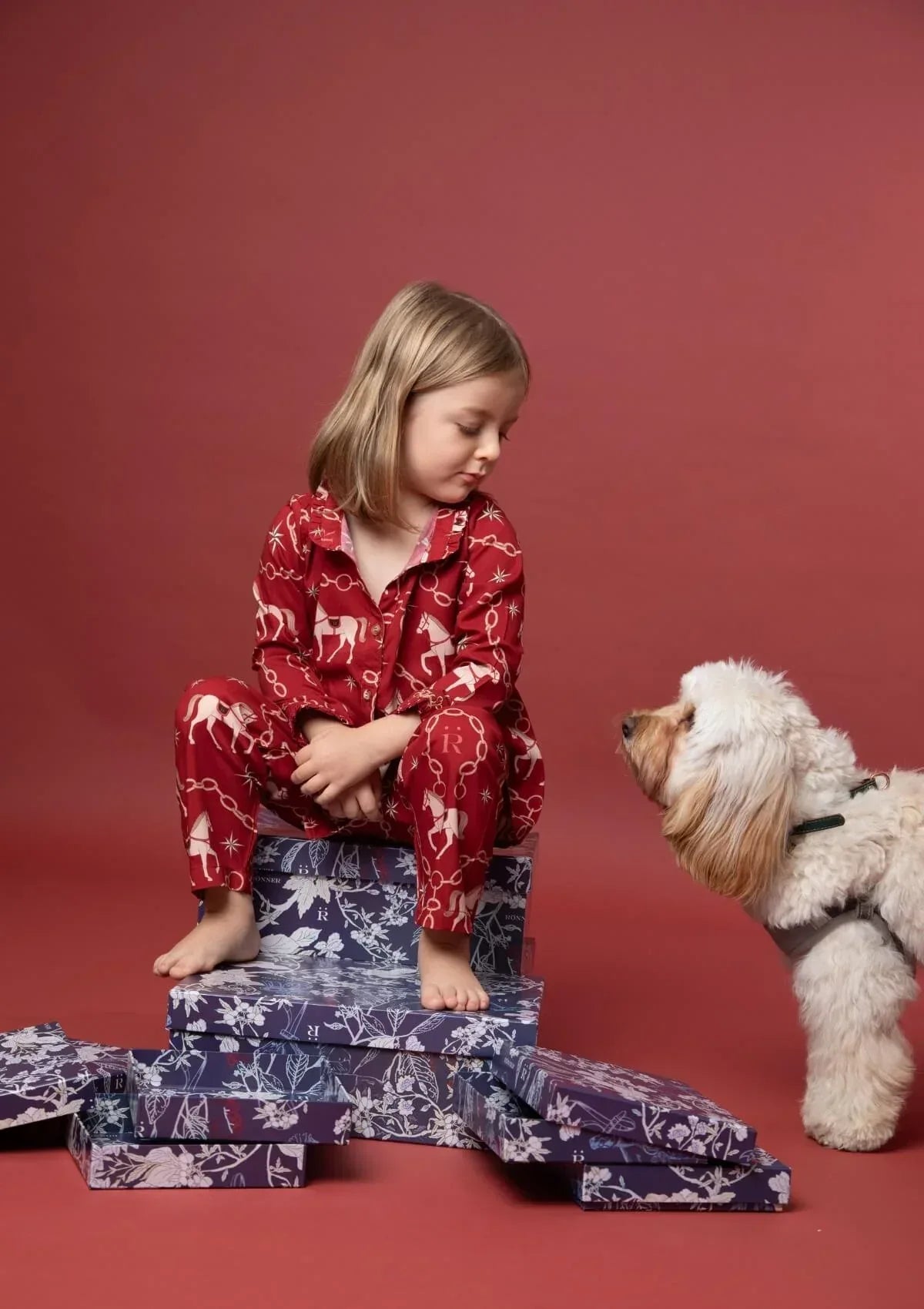 Celeste Children's PJ's Set | Long Sleeve | Magical Horse Print - RönnerPijama Set2 yrs