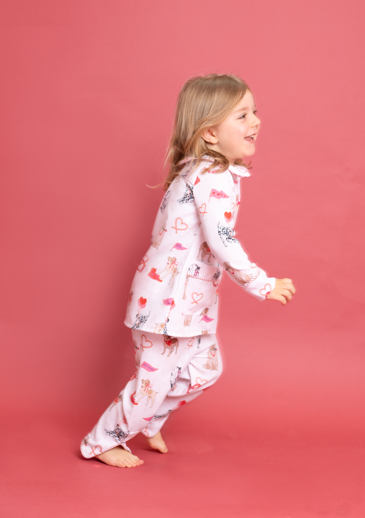 Loyal Luck Children's PJ's Set | Long Sleeve | White