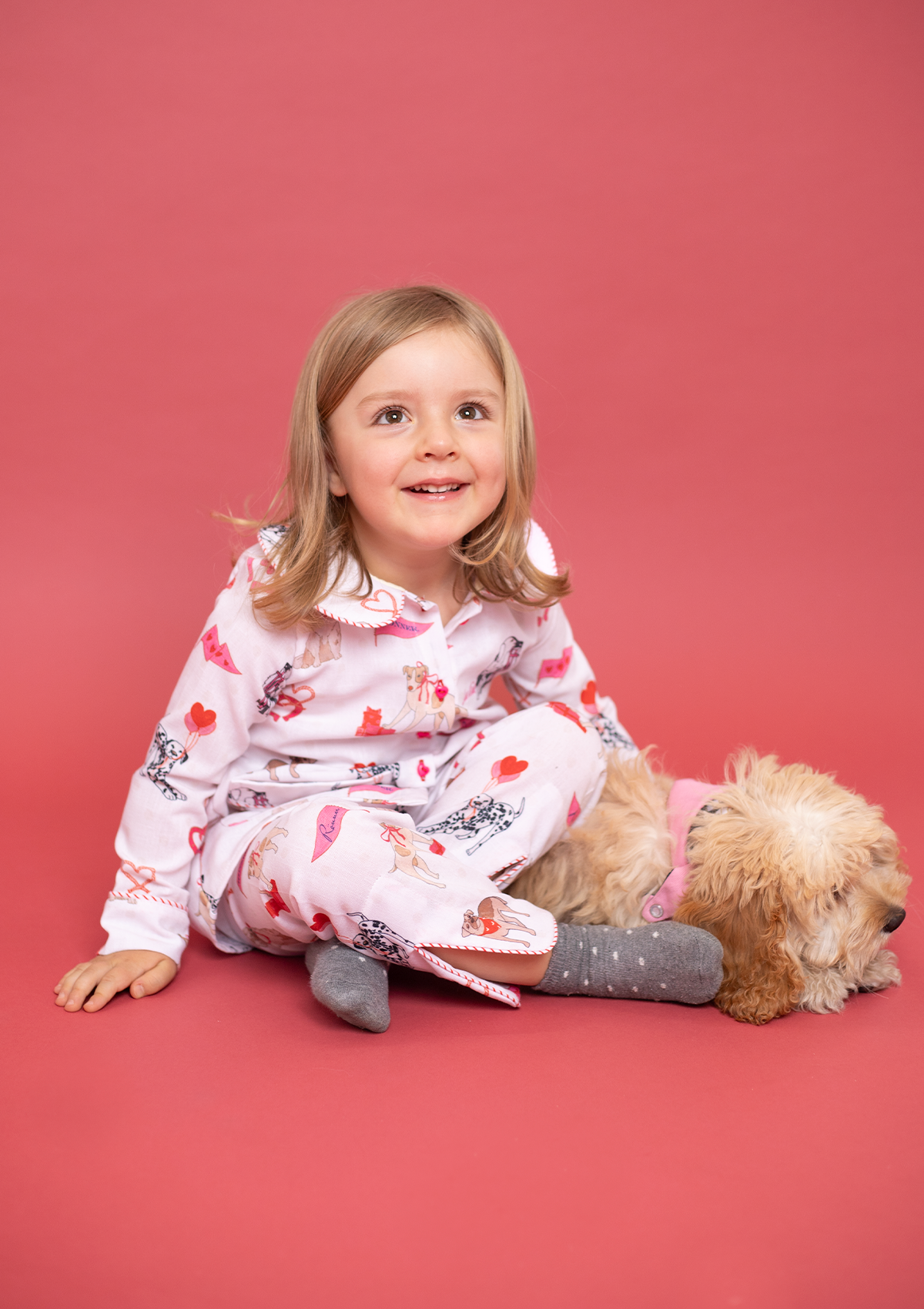 Loyal Luck Children's PJ's Set | Long Sleeve | White