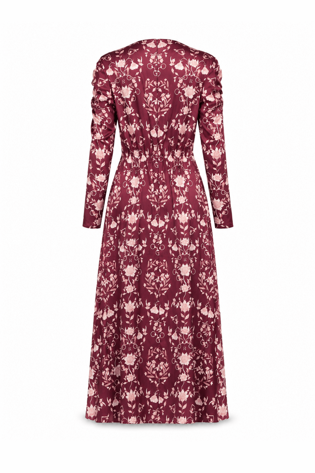Dakota Sateen Dress - RönnerDressBurgundy
