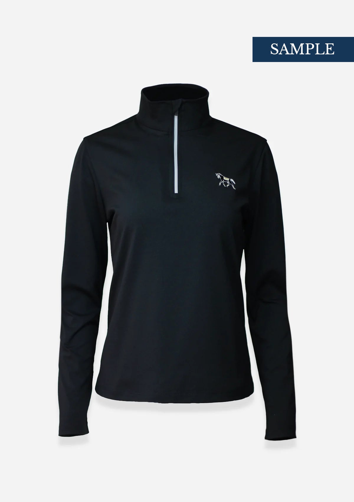 Devotion Quarter-Zip | Embroidered - Noir | Extra 20% OFF