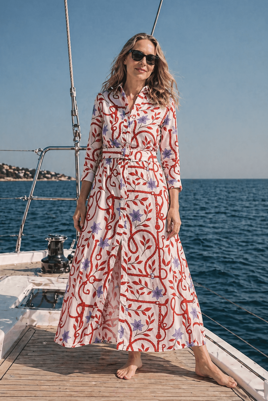 red and white linen dress Altar'd State | Emory Linen Mini Dress | WHITE-RED | Material: 100% Polyester, Lining: 100% Polyester