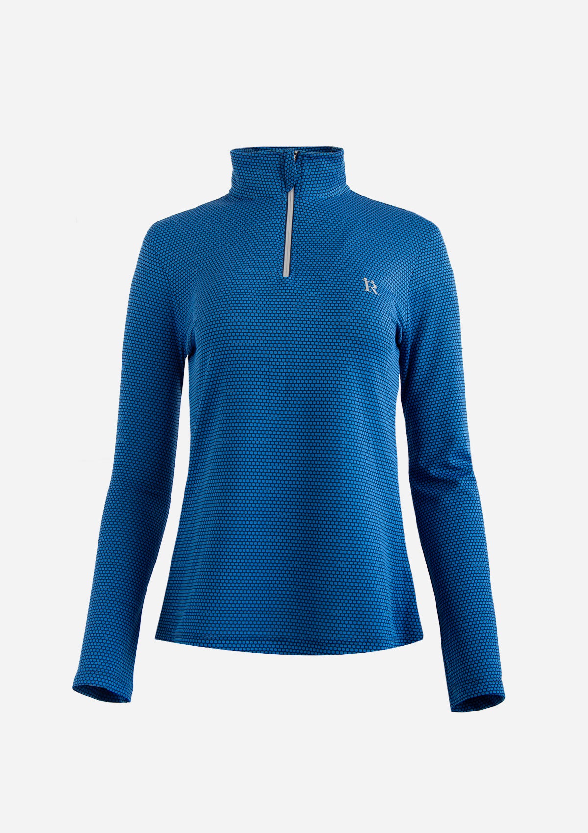 Whisper Dots Quarter Zip Long Sleeve | Navy