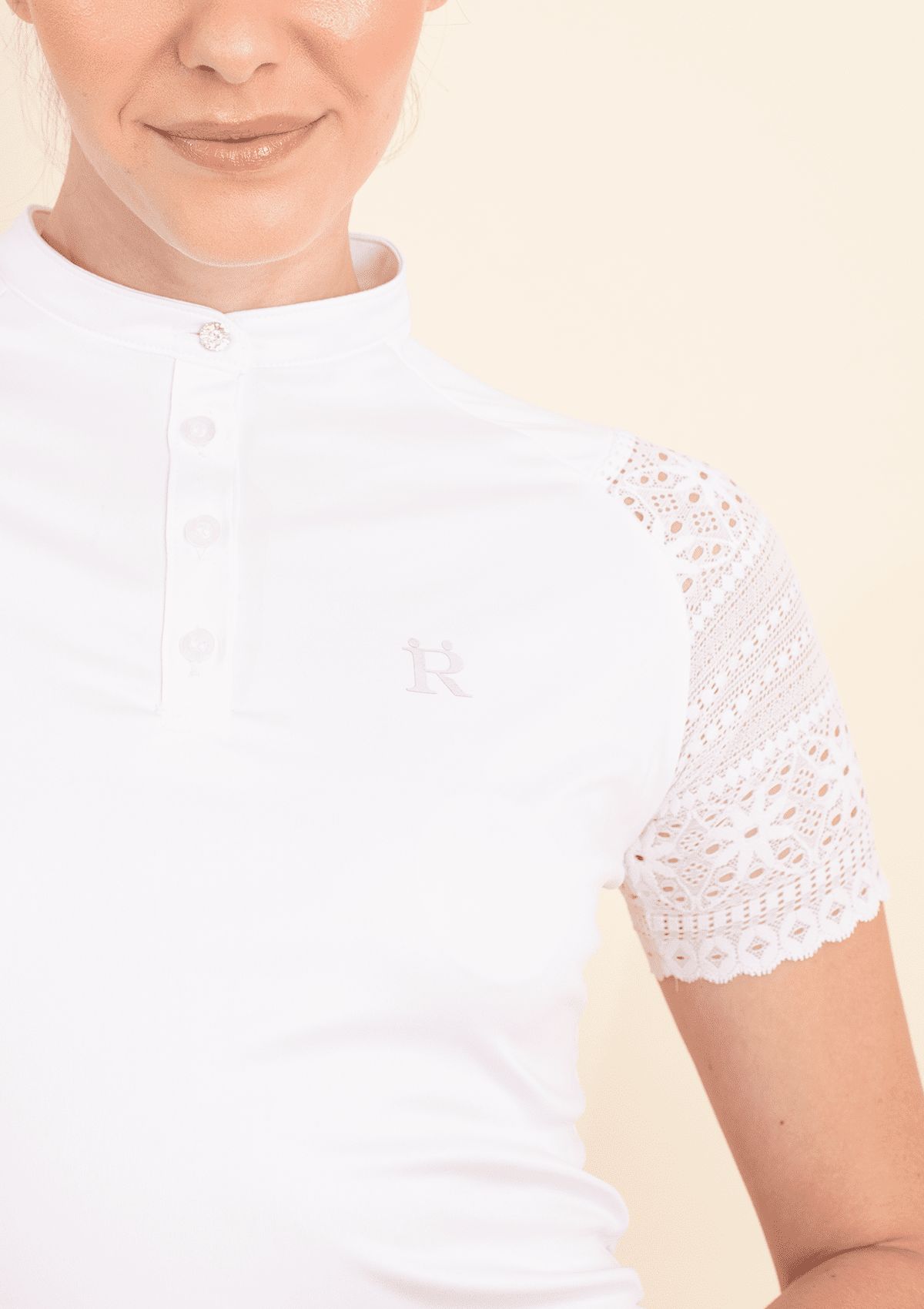 Ella Show Shirt | Short Sleeve | White - RönnerShow ShirtsXS