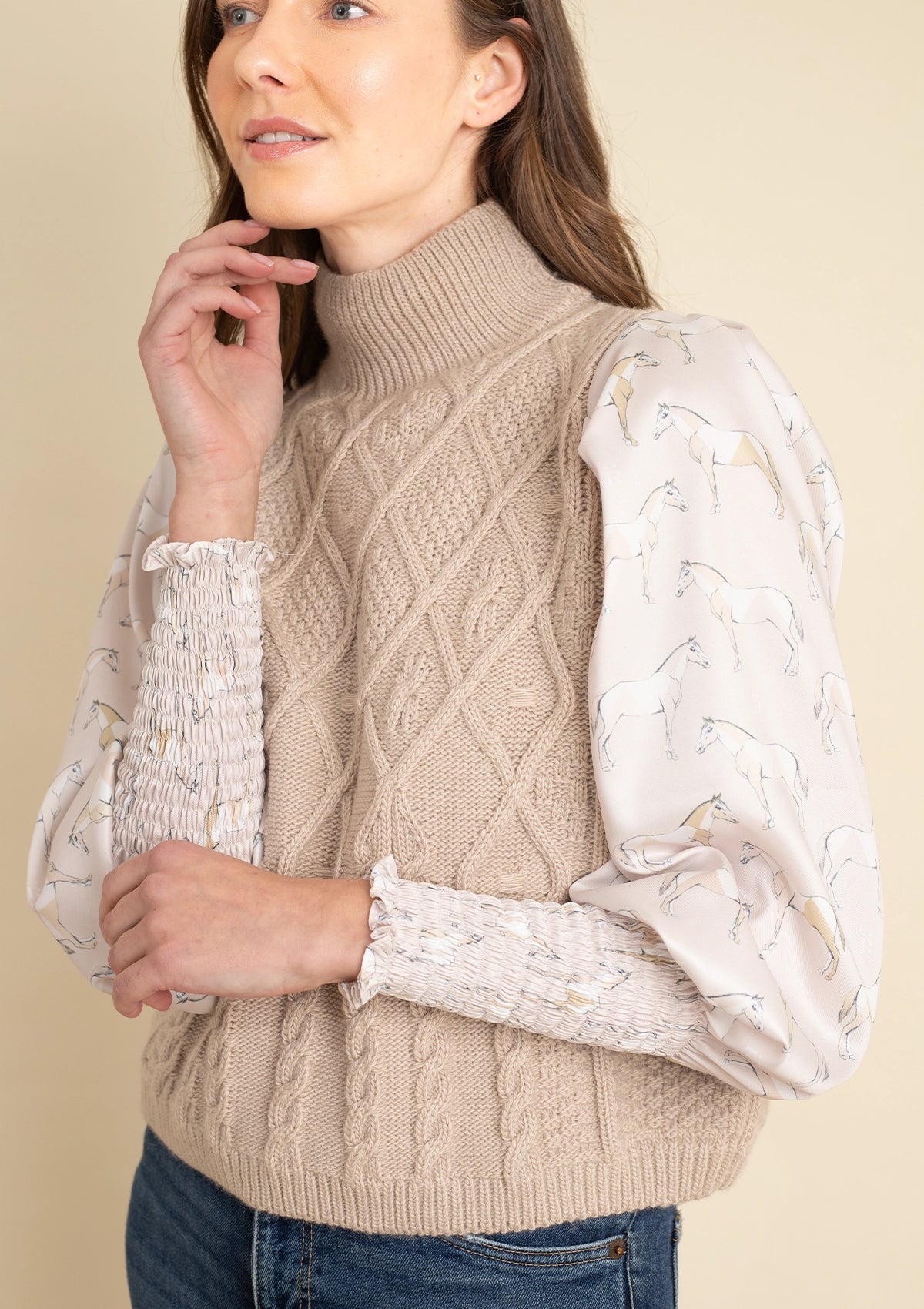 Ellie Cable Knit Sweater - RönnerSweaterXS