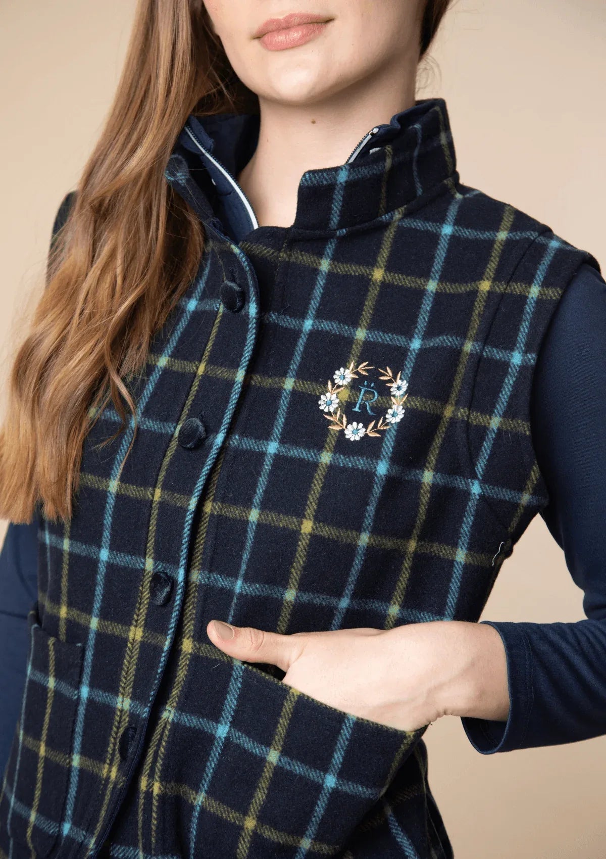 Elowen Wool Vest | Navy - RönnerVestXS