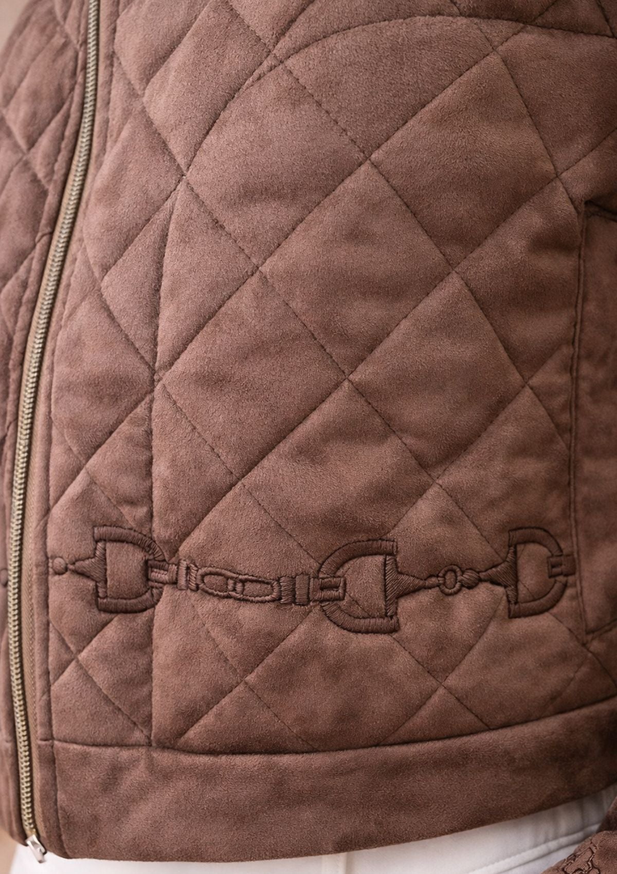 Ember Embroidered Cropped | Brown - RönnerJacketsS