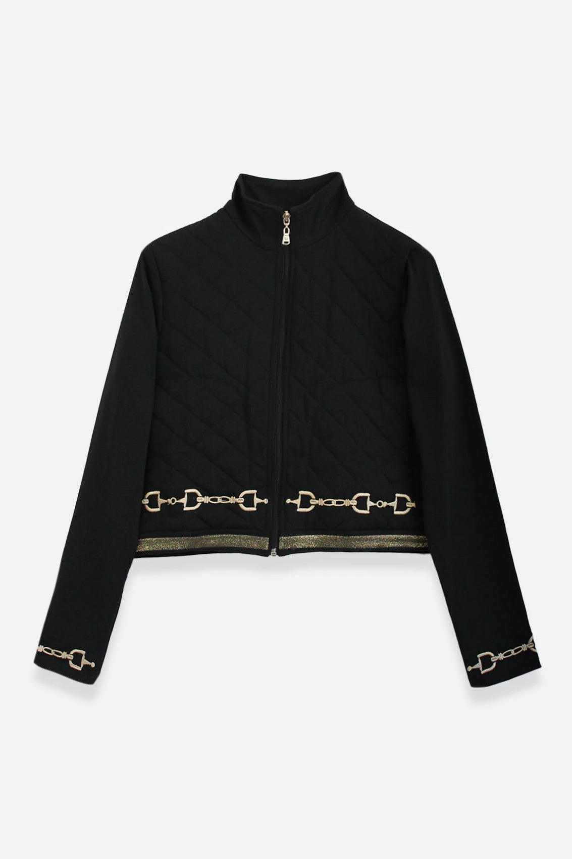Ember Embroidered Cropped Zip Jacket - RönnerJacketsXS