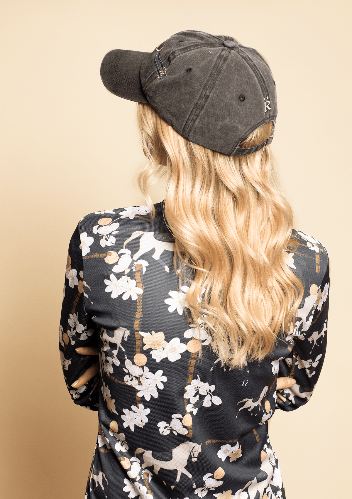 Equestrian Cotton Sporty Snaffle Cap | Black - RönnerCapBlack and Gold