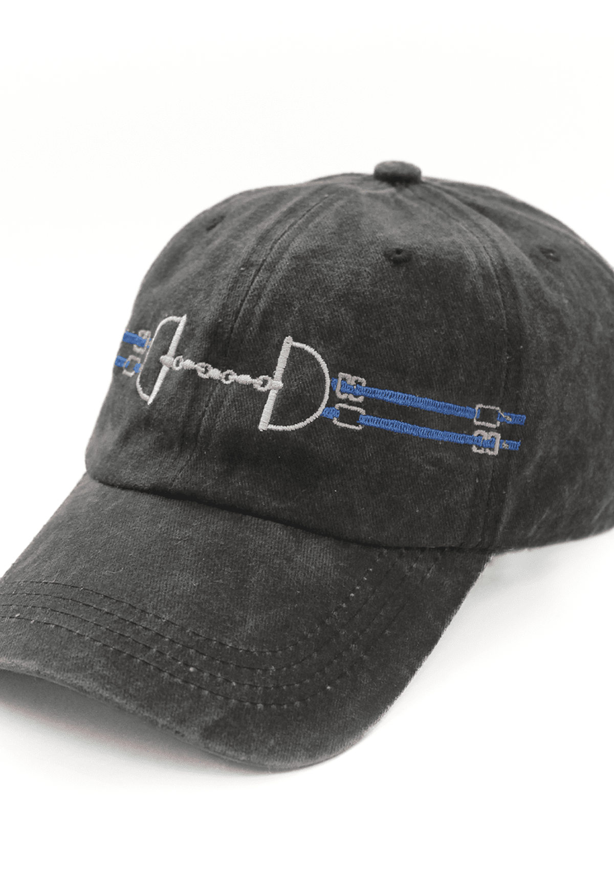 Equestrian Cotton Sporty Snaffle Cap | Black - RönnerCapBlack and Gold