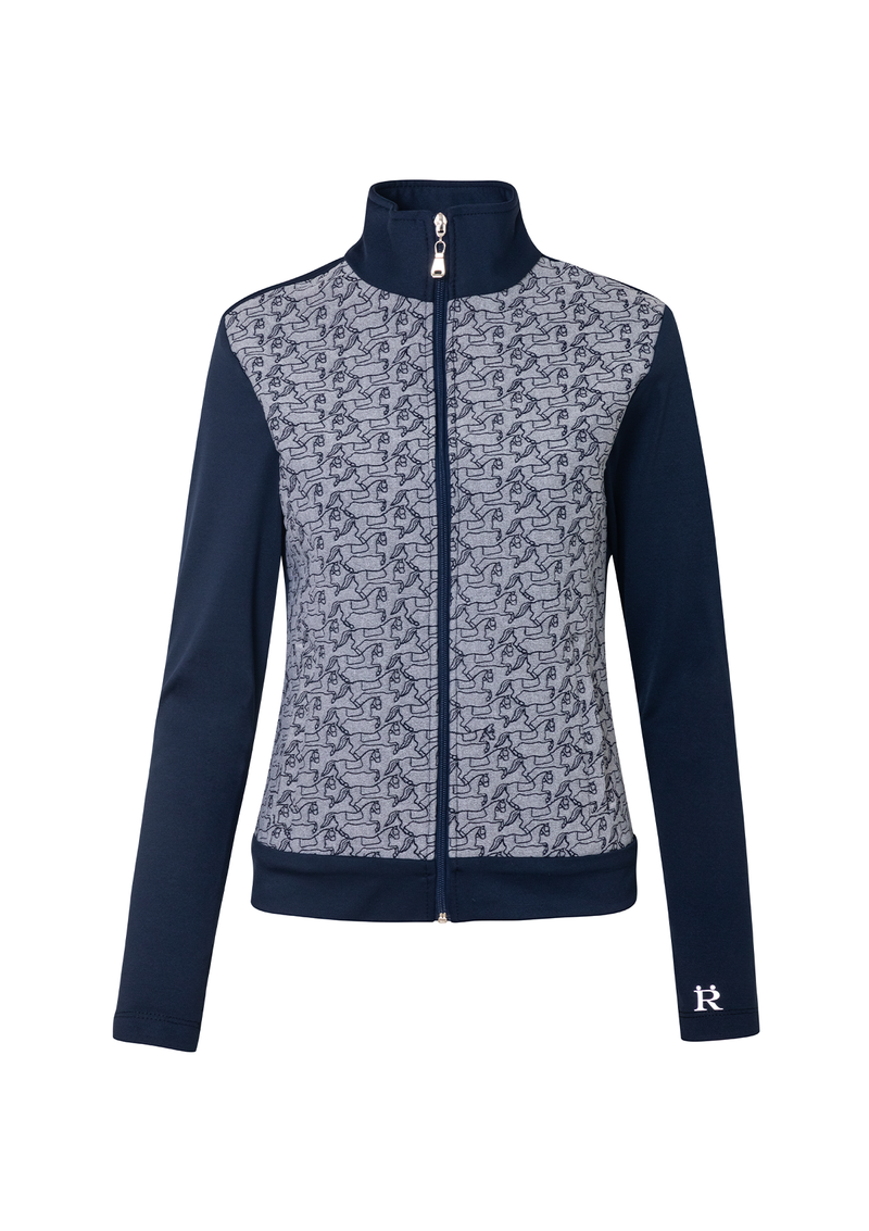 Fantasia Zip Jacket | Grey & Navy