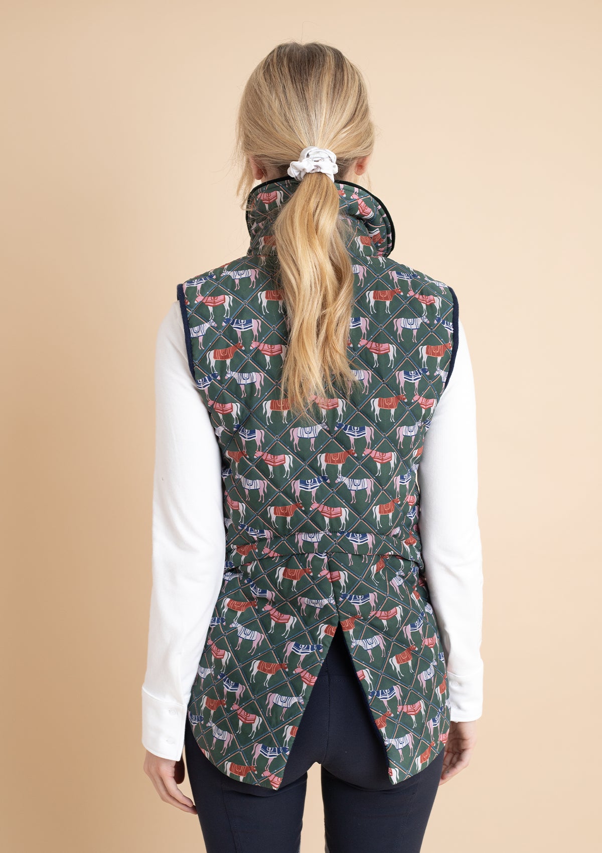 Florence Quilted Vest | Victory Print | Sage