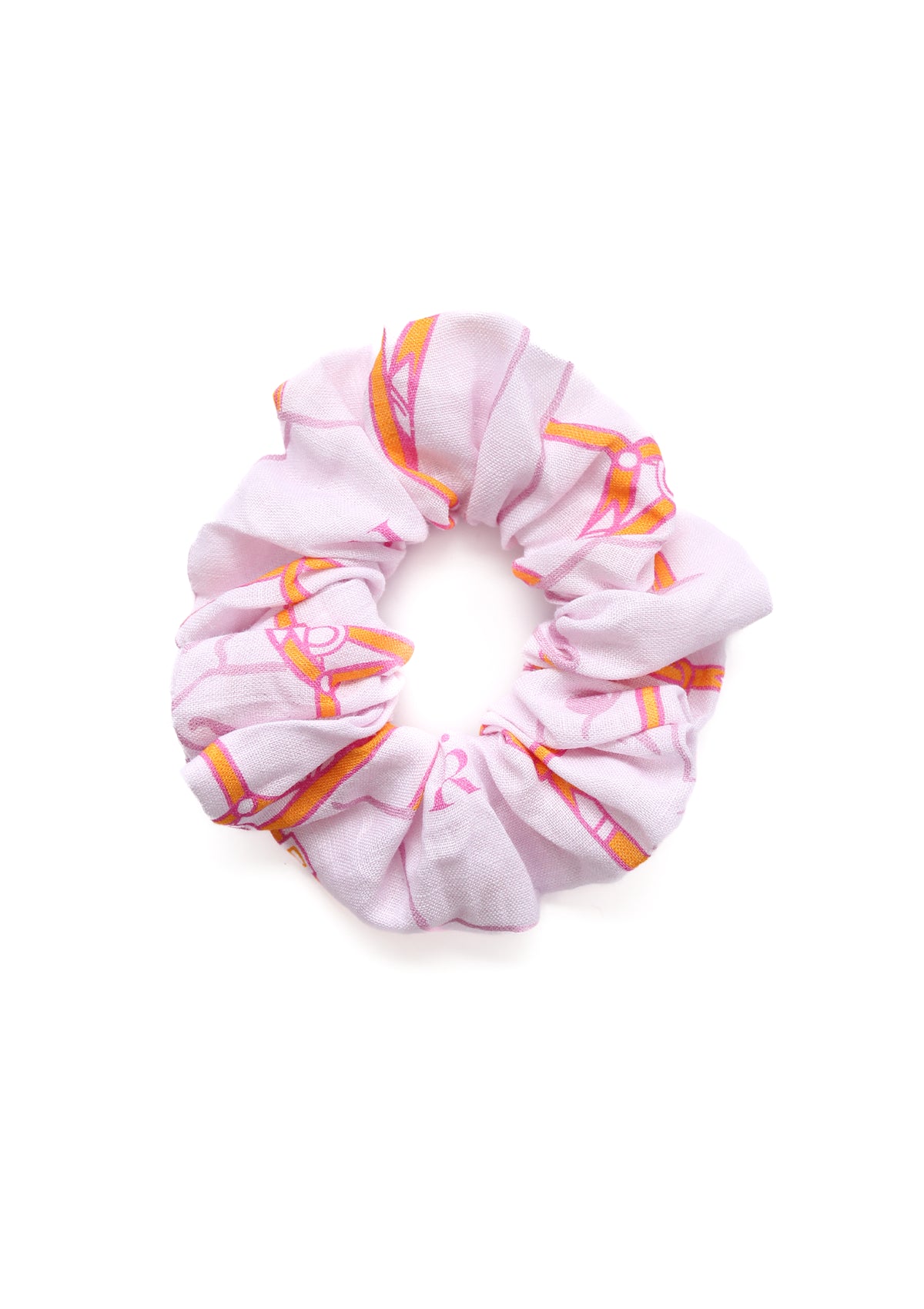 Hair Scrunchie Cheval Print | Rose