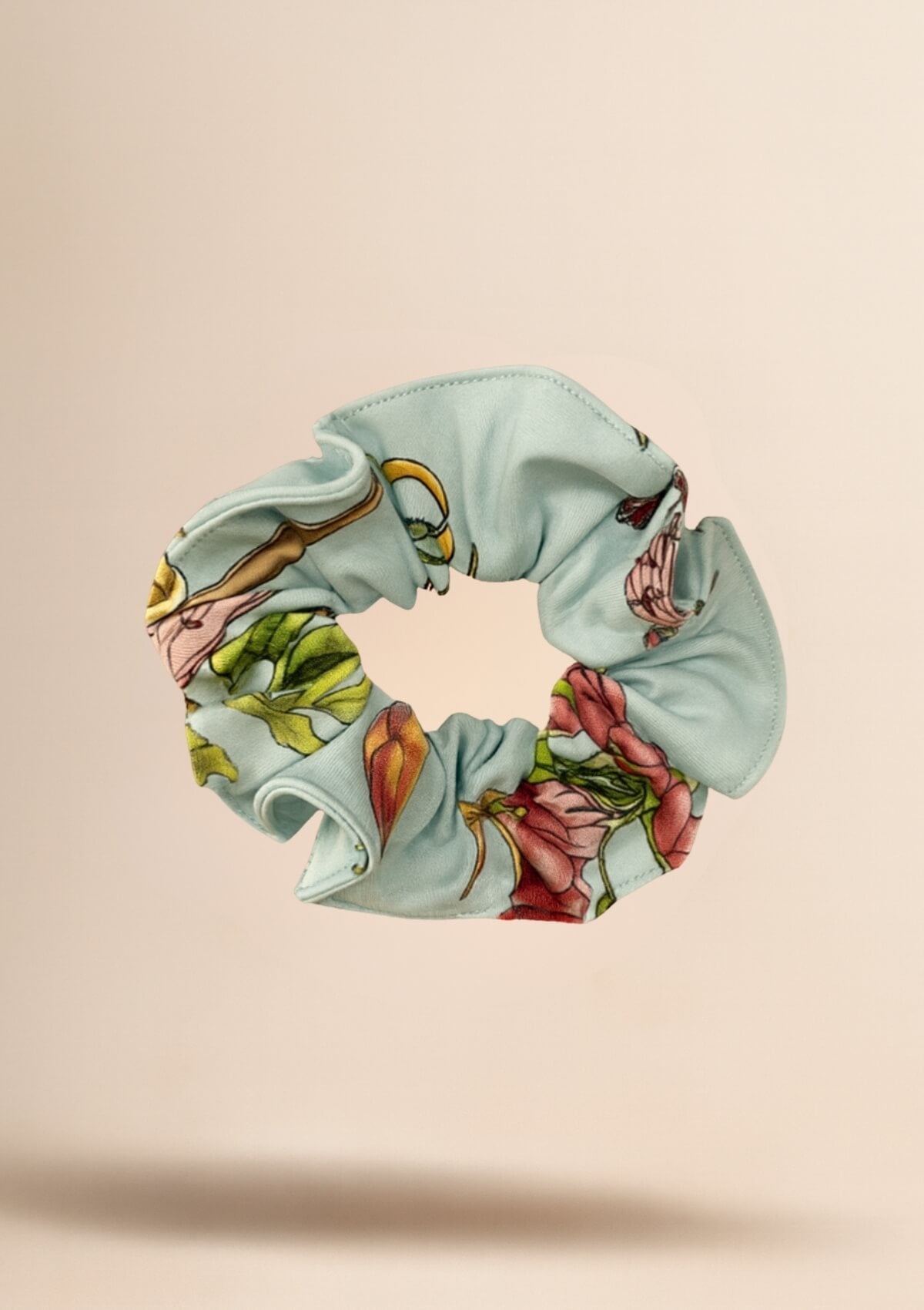 Hair Scrunchie | Herbaria Print - RönnerAqua