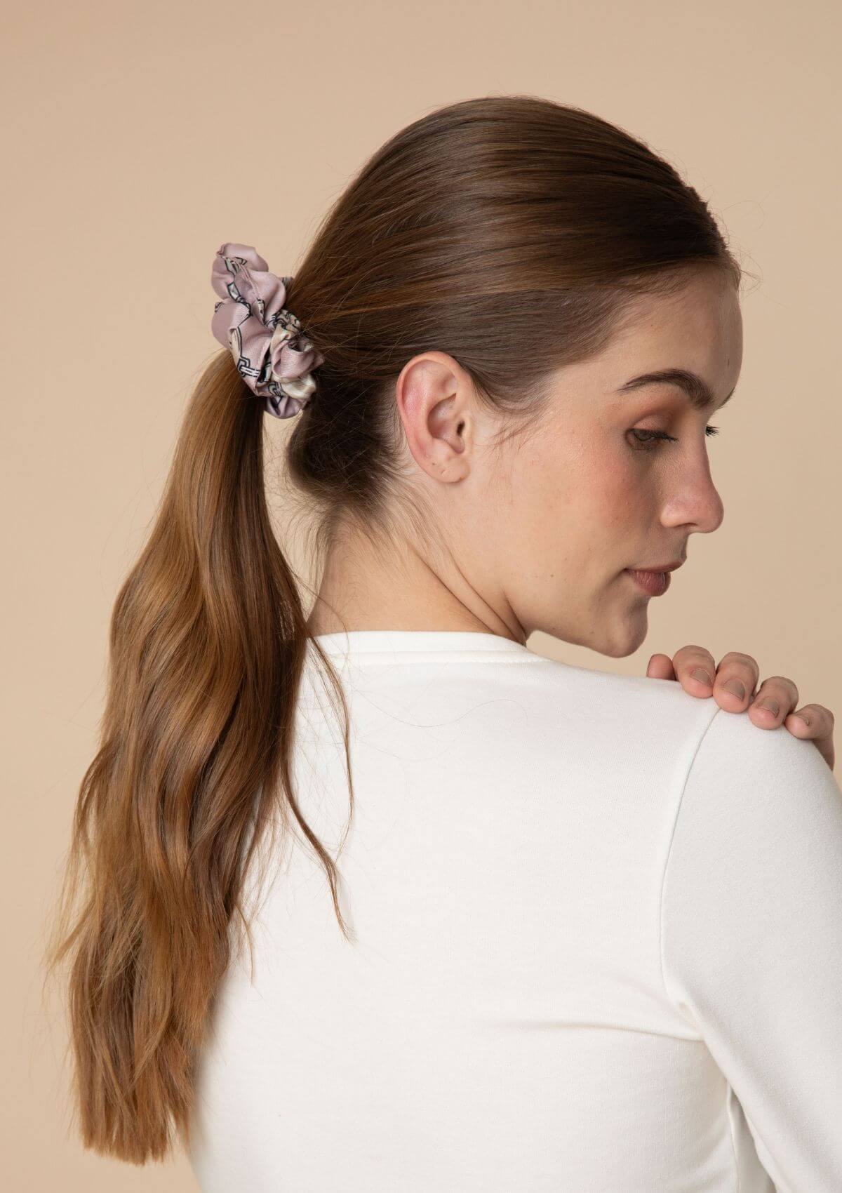 Hair Scrunchie | Jubilea Print - RönnerRose Blush