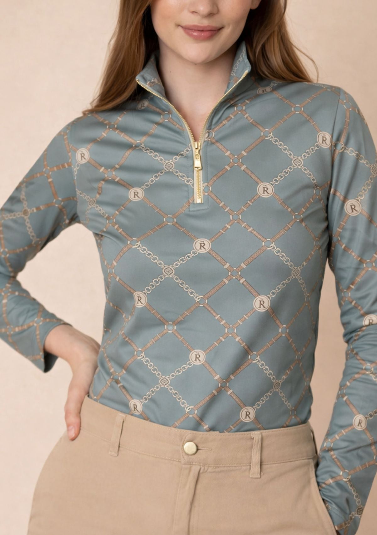 Harmony Q - Zip | Long Sleeve | Beltina Print - RönnerXS