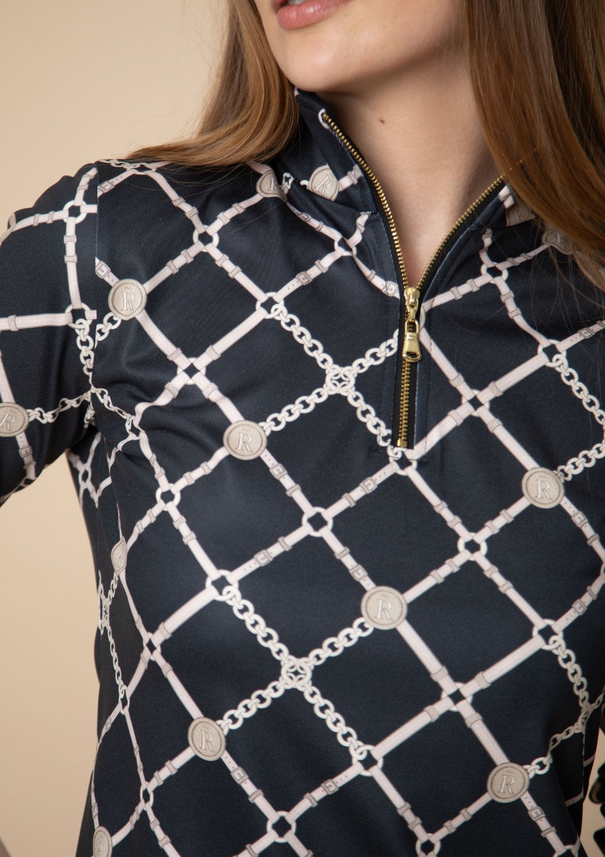 Harmony Q - Zip | Short Sleeve | Beltina Print - RönnerQuarter ZipXS