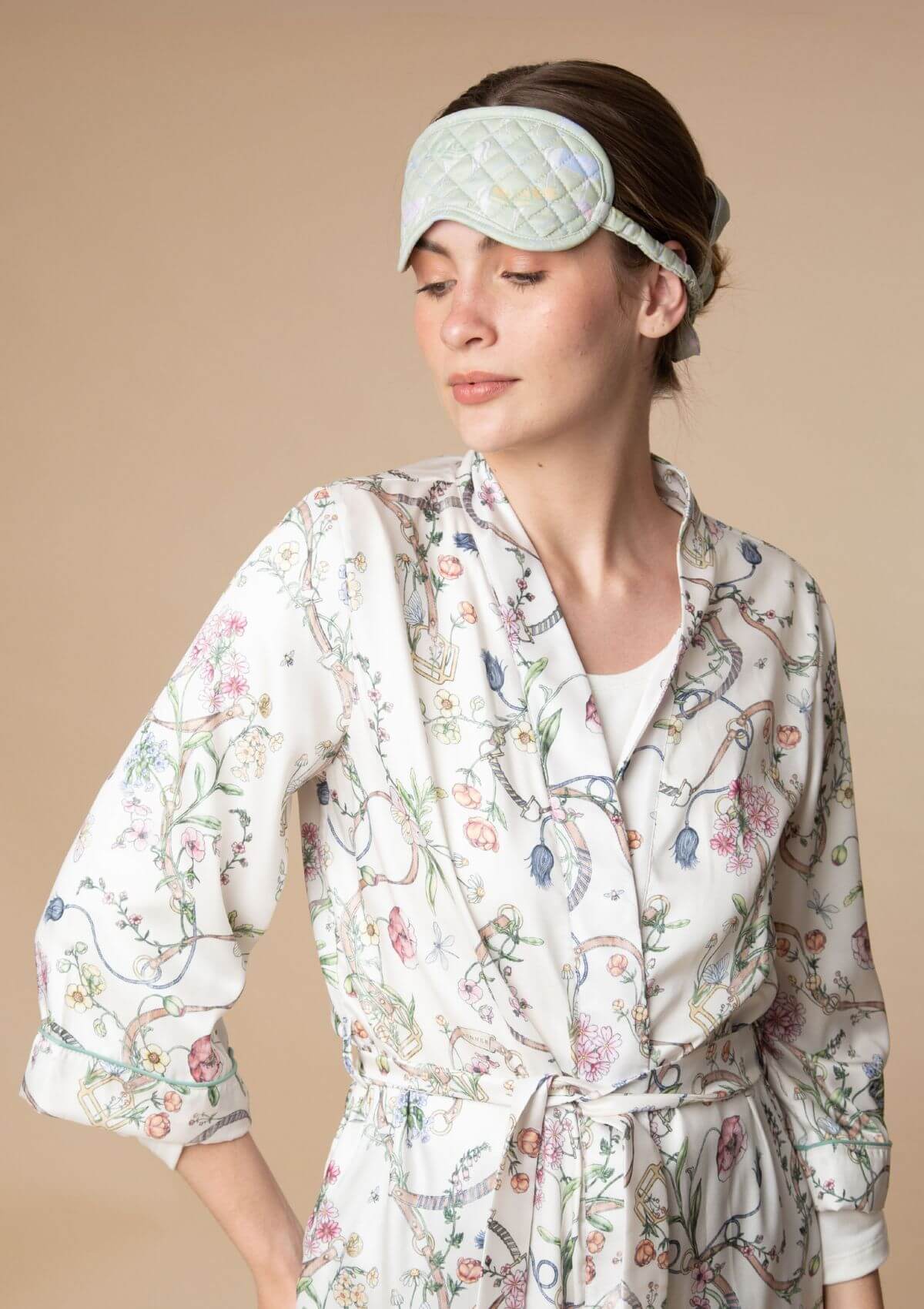 Helena Robe | Herbaria Print | Nude - RönnerXS
