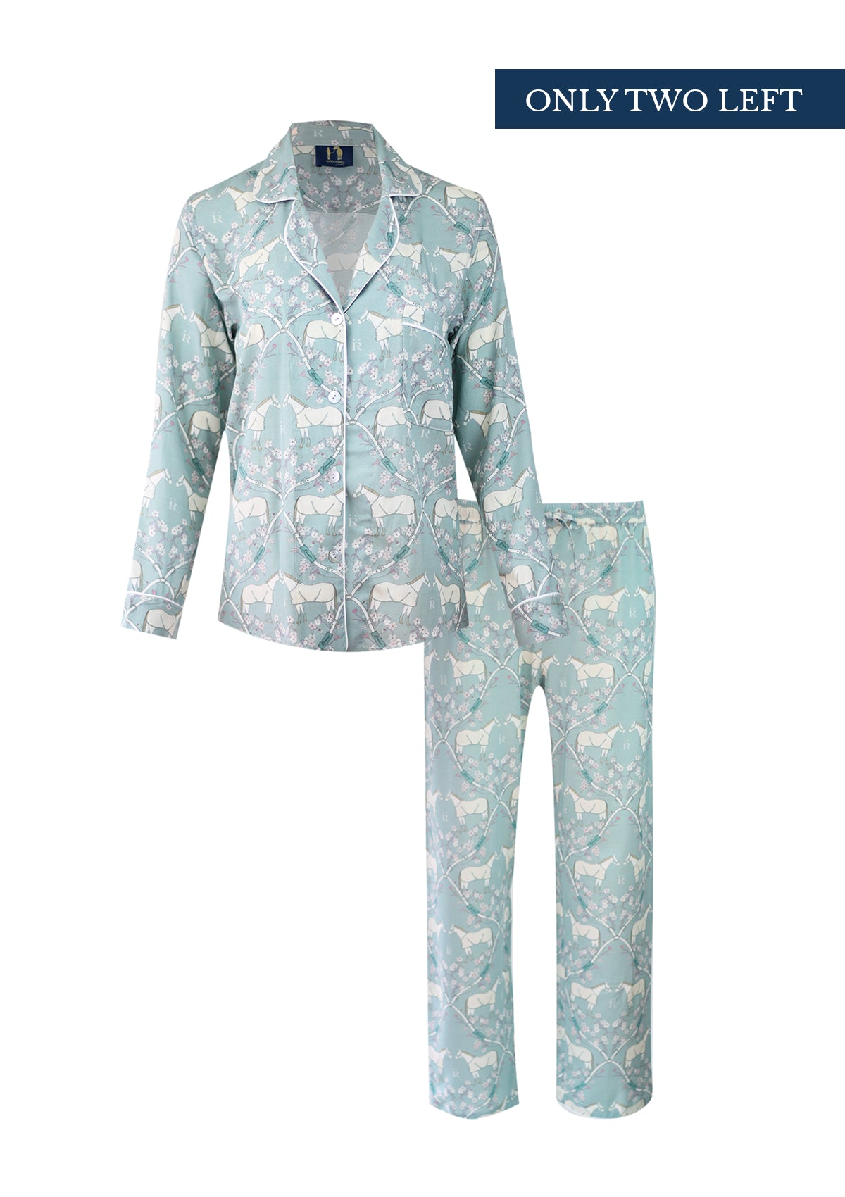 Hoofbeat Dreams PJ’s Set | Blue | Equestrian Sleepwear Collection