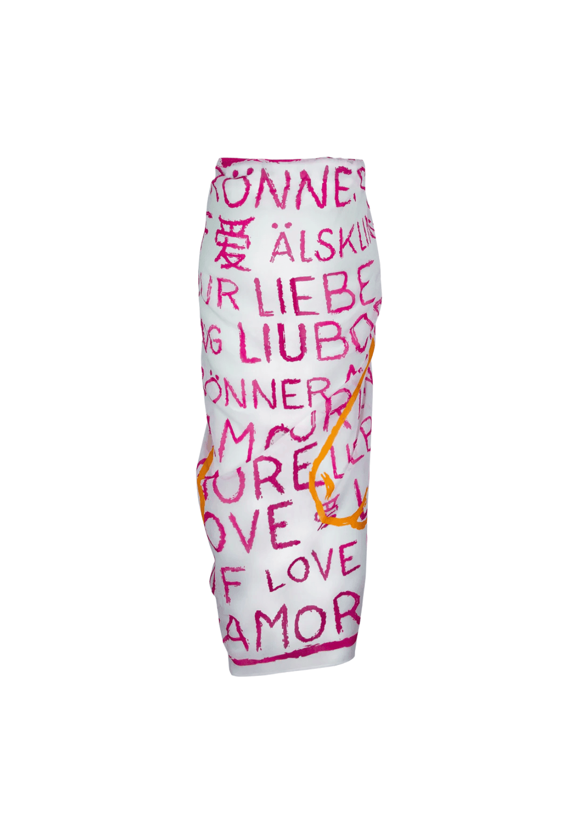 Horse Love Pareo | White & Pink - RönnerSwimwear