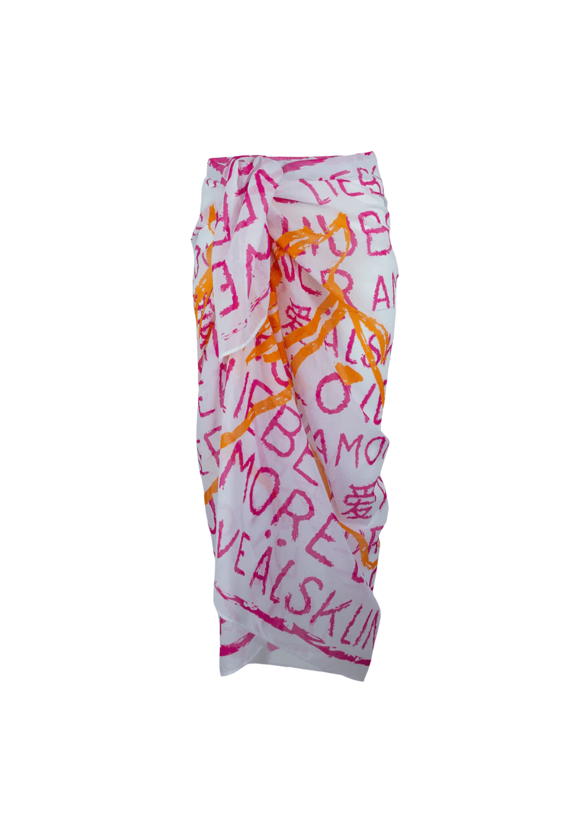 Horse Love Pareo | White & Pink - RönnerSwimwear