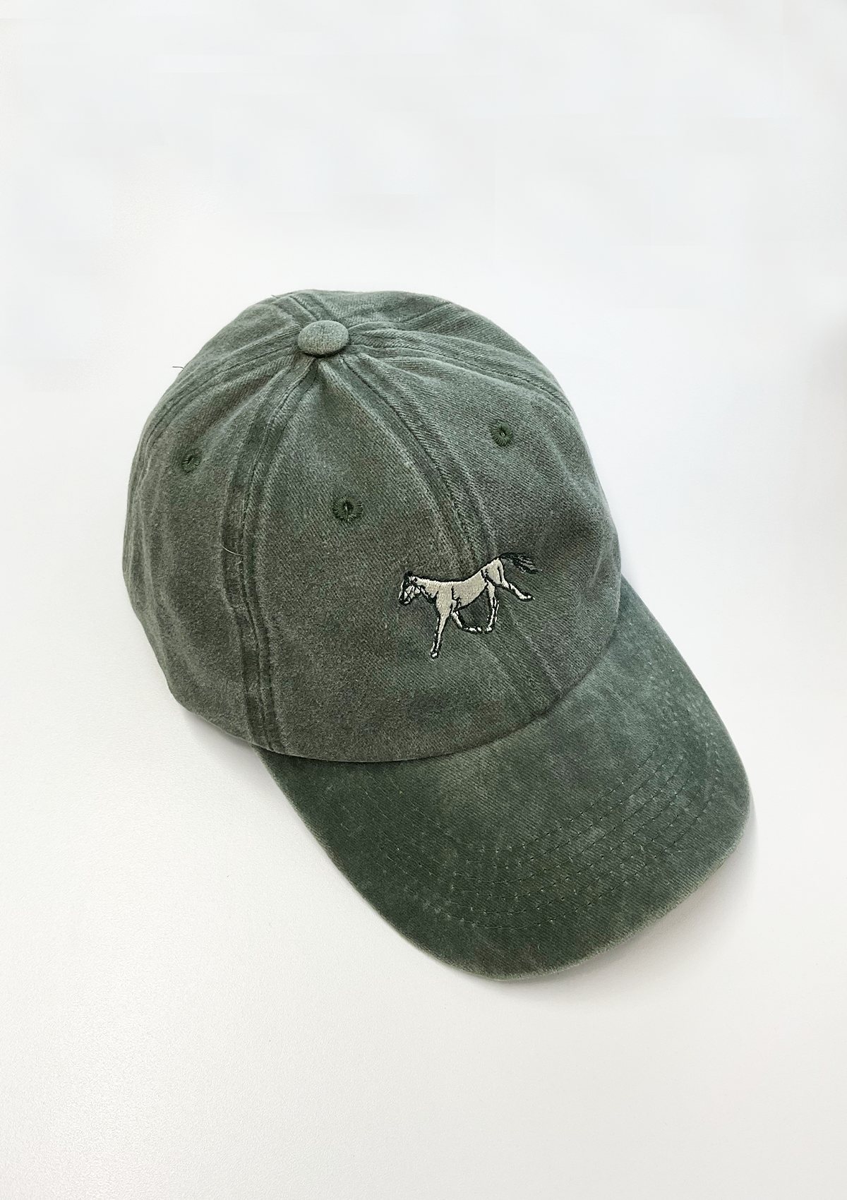 Equestrian Cotton Horse Cap | Deep Green