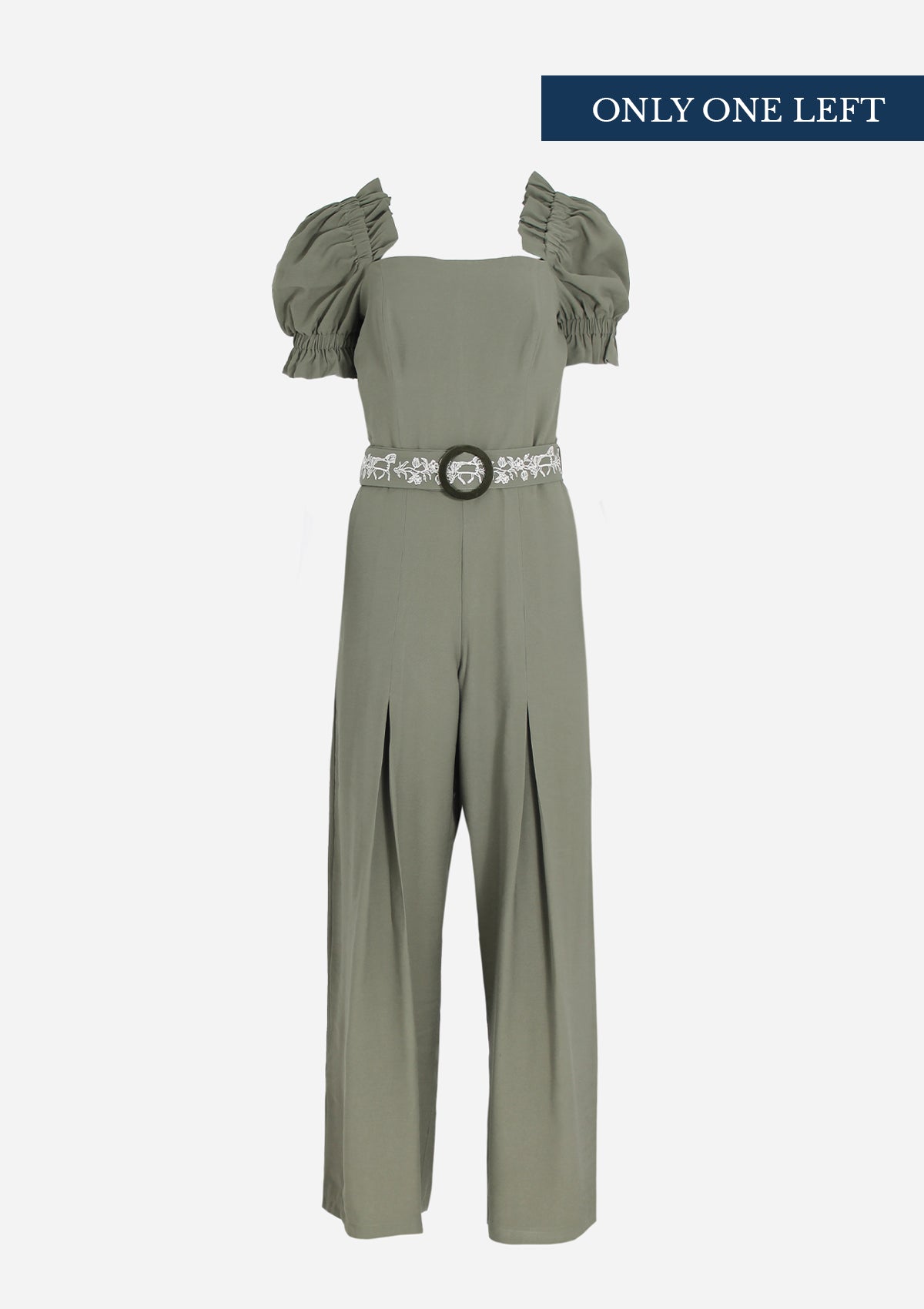 Radiantrein Linen Jumpsuit | Sage